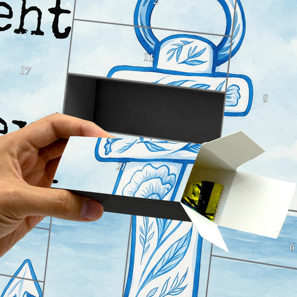 Personalisierter Befüllbarer Adventskalender Anker Blau Design Befüllbarer Adventskalender, Adventskalender Zum Selbst Befüllen, Lustige Sprüche, Tiere, Tiermotive, Gute Laune