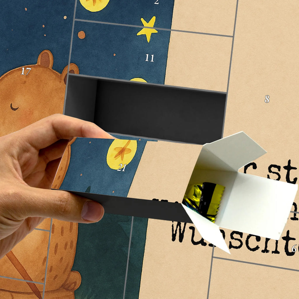 Personalisierter Befüllbarer Adventskalender Bär & Marienkäfer Lagerfeuer Design Befüllbarer Adventskalender, Adventskalender Zum Selbst Befüllen, Teddy, Bär, Teddybär, Lagerfeuer