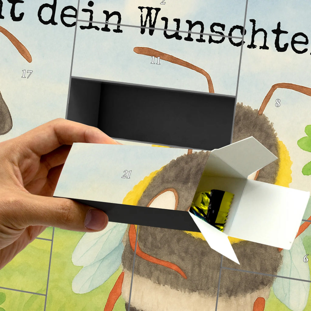 Personalisierter Befüllbarer Adventskalender Hummeln Kleeblatt Design Befüllbarer Adventskalender, Adventskalender Zum Selbst Befüllen, Lustige Sprüche, Tiere, Tiermotive, Gute Laune, Spruch Positiv, Spruch schön, glücklich Werden, Spruch Fröhlich, Hummel, Biene, glücklich sein, Biene Deko