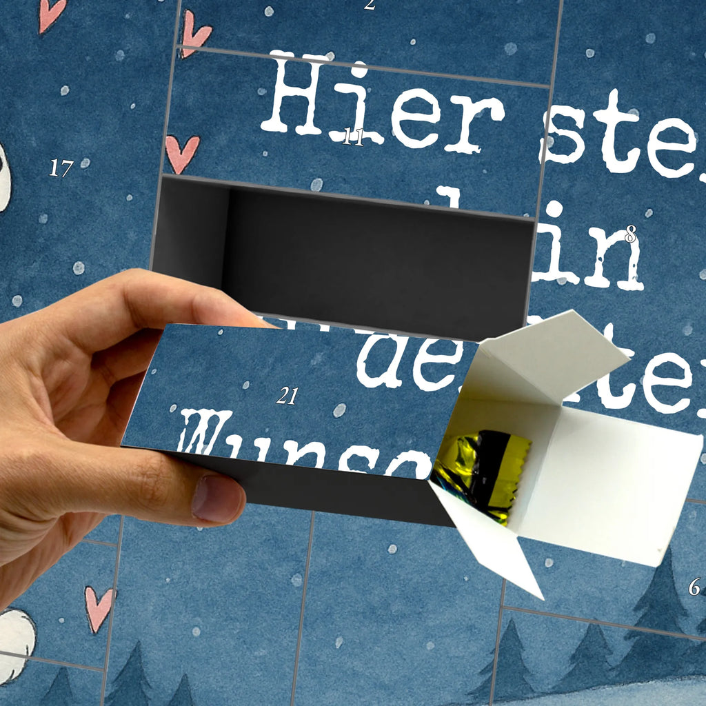 Personalisierter Befüllbarer Adventskalender Eisbär Umarmen Design Befüllbarer Adventskalender, Adventskalender Zum Selbst Befüllen, Lustige Sprüche, Tiere, Tiermotive, Gute Laune