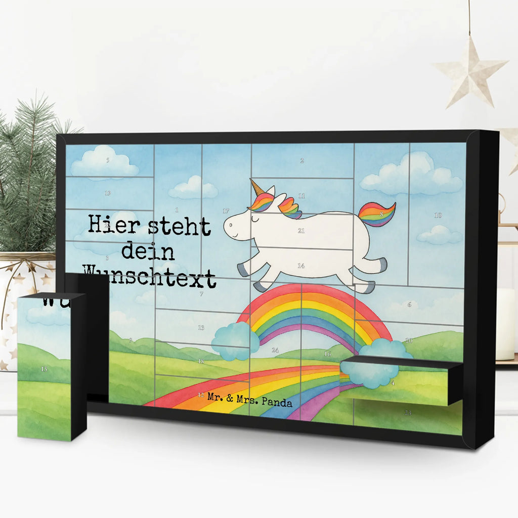 Personalisierter Befüllbarer Adventskalender Einhorn Regenbogen Design Adventskalender Zum Selbst Befüllen, Befüllbarer Adventskalender, Unicorn, Einhorn, Einhörner, Einhorn Deko, Einhornpower, Einhornautobahn, Regenbogen, Glitzer, Erwachsenwerden
