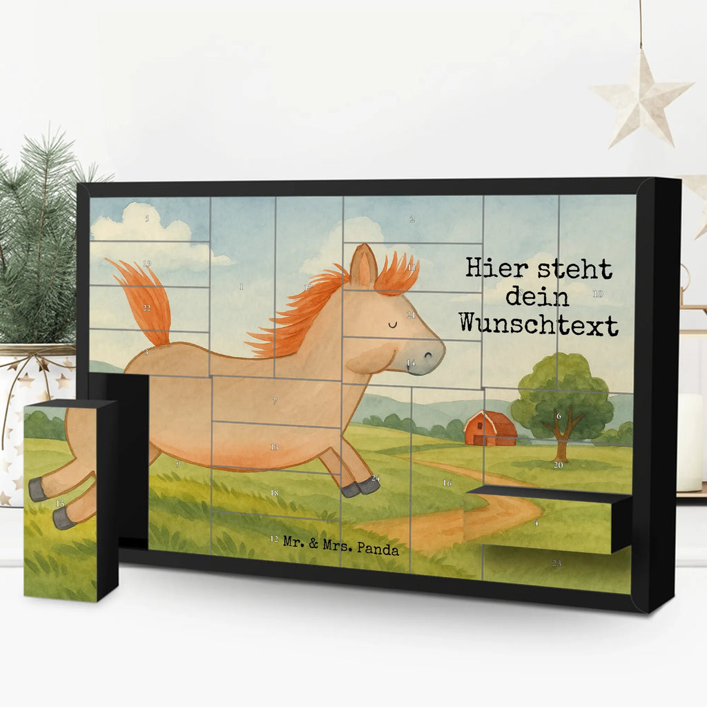 Personalisierter Befüllbarer Adventskalender Pferd Springen Design Adventskalender Zum Selbst Befüllen, Befüllbarer Adventskalender, Bauernhof, Hoftiere, Landwirt, Landwirtin, Pferdestall, Stall, Pferd, Pony, Ausreiten, Reiten, Pferdebesitzer, Pferde