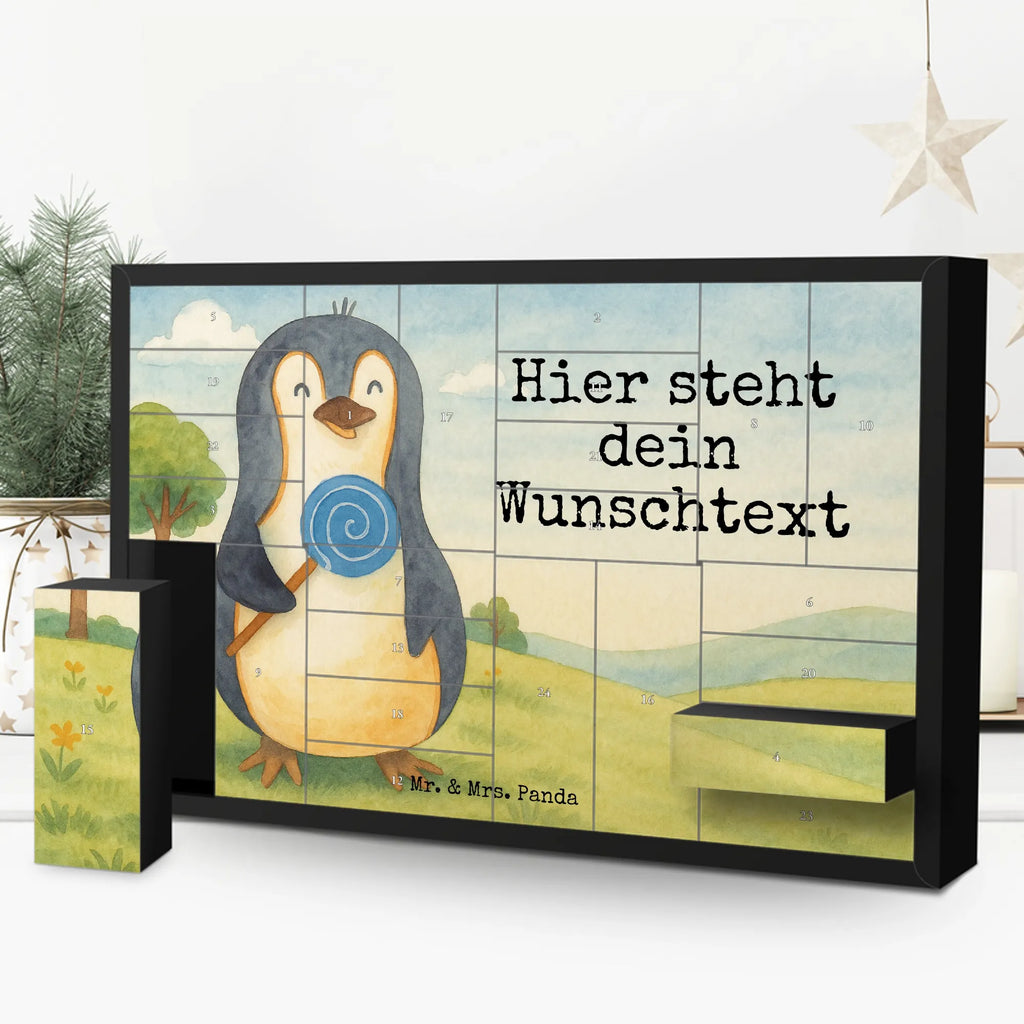 Personalisierter Befüllbarer Adventskalender Pinguin Lolli Design Befüllbarer Adventskalender, Adventskalender Zum Selbst Befüllen, Pinguin, Süßigkeiten, Ganove, Spruch, Blödsinn, Rabauke, Pinguine, Rebell, Gauner, Lolli