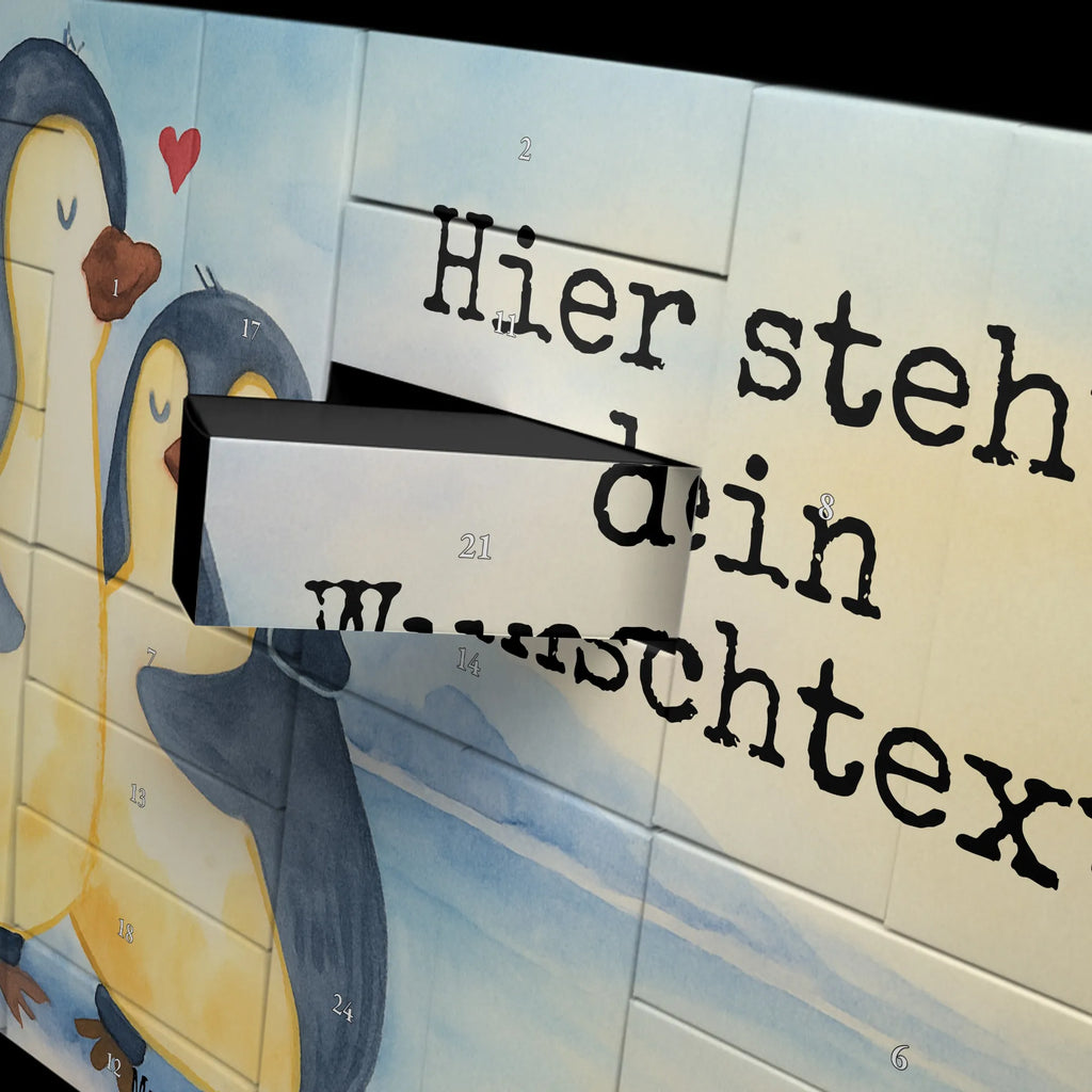 Personalisierter Befüllbarer Adventskalender Pinguin umarmen Design Adventskalender Zum Selbst Befüllen, Befüllbarer Adventskalender, Pinguin, Hochzeit, Liebe, Liebespaar, Jahrestag, Liebesbeweis, Liebesgeschenk, Hochzeitsgeschenk, Verlobung, Hochzeitstag