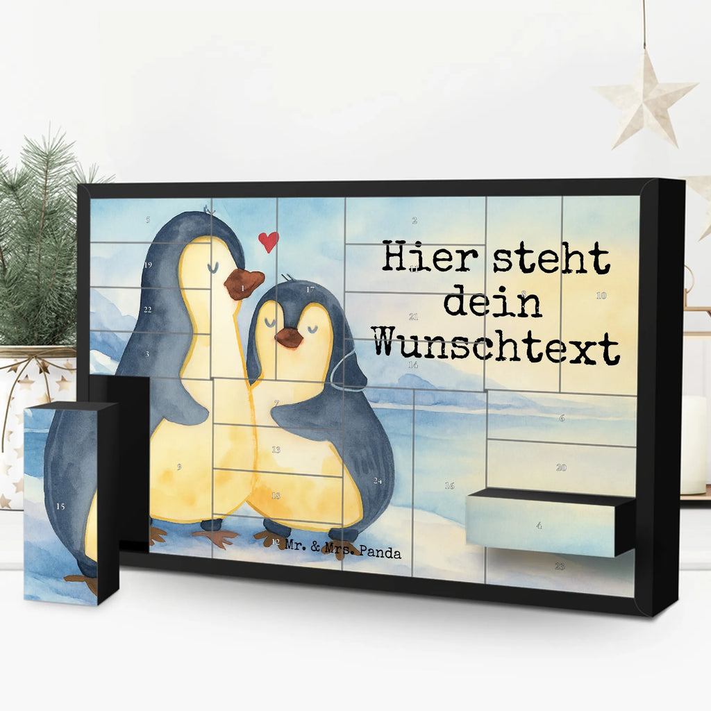 Personalisierter Befüllbarer Adventskalender Pinguin umarmen Design Adventskalender Zum Selbst Befüllen, Befüllbarer Adventskalender, Pinguin, Hochzeit, Liebe, Liebespaar, Jahrestag, Liebesbeweis, Liebesgeschenk, Hochzeitsgeschenk, Verlobung, Hochzeitstag