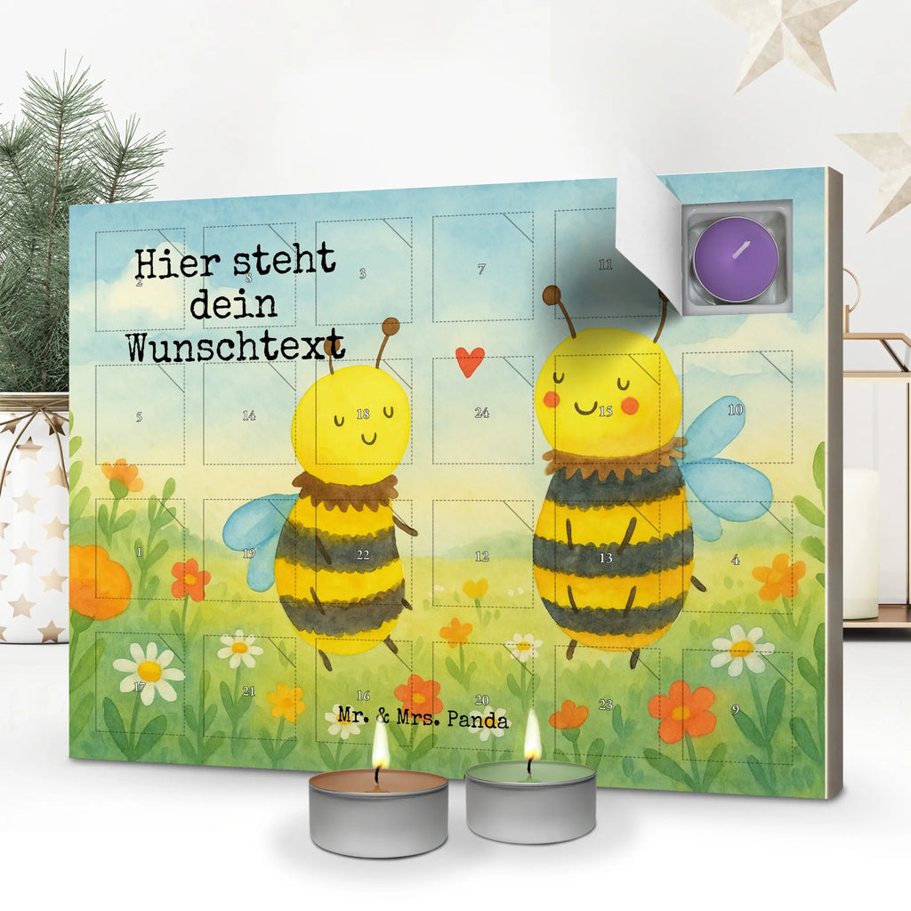 Personalisierter Duftkerzen Adventskalender Biene Verliebt Design Personalisierter Duftkerzen Adventskalender, Biene, Wespe, Hummel