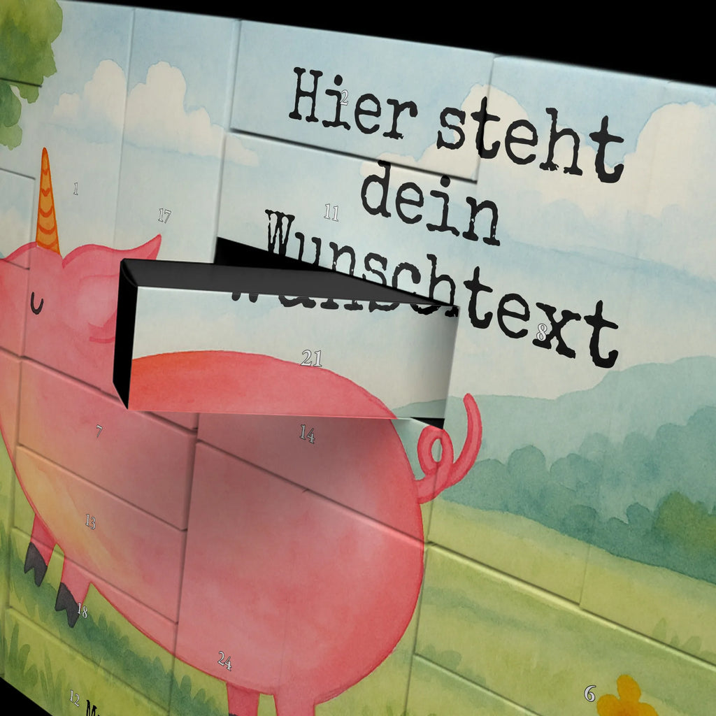 Personalisierter Befüllbarer Adventskalender Einhorn Schwein Design Adventskalender Zum Selbst Befüllen, Befüllbarer Adventskalender, Unicorn, Einhorn, Einhörner, Einhorn Deko, Funny, Witzig. Lustig, Bauer, Schwein, Schweinhorn, Spaß, Party, Piggy, English, Spruch, Pig, Geschenk, Englisch