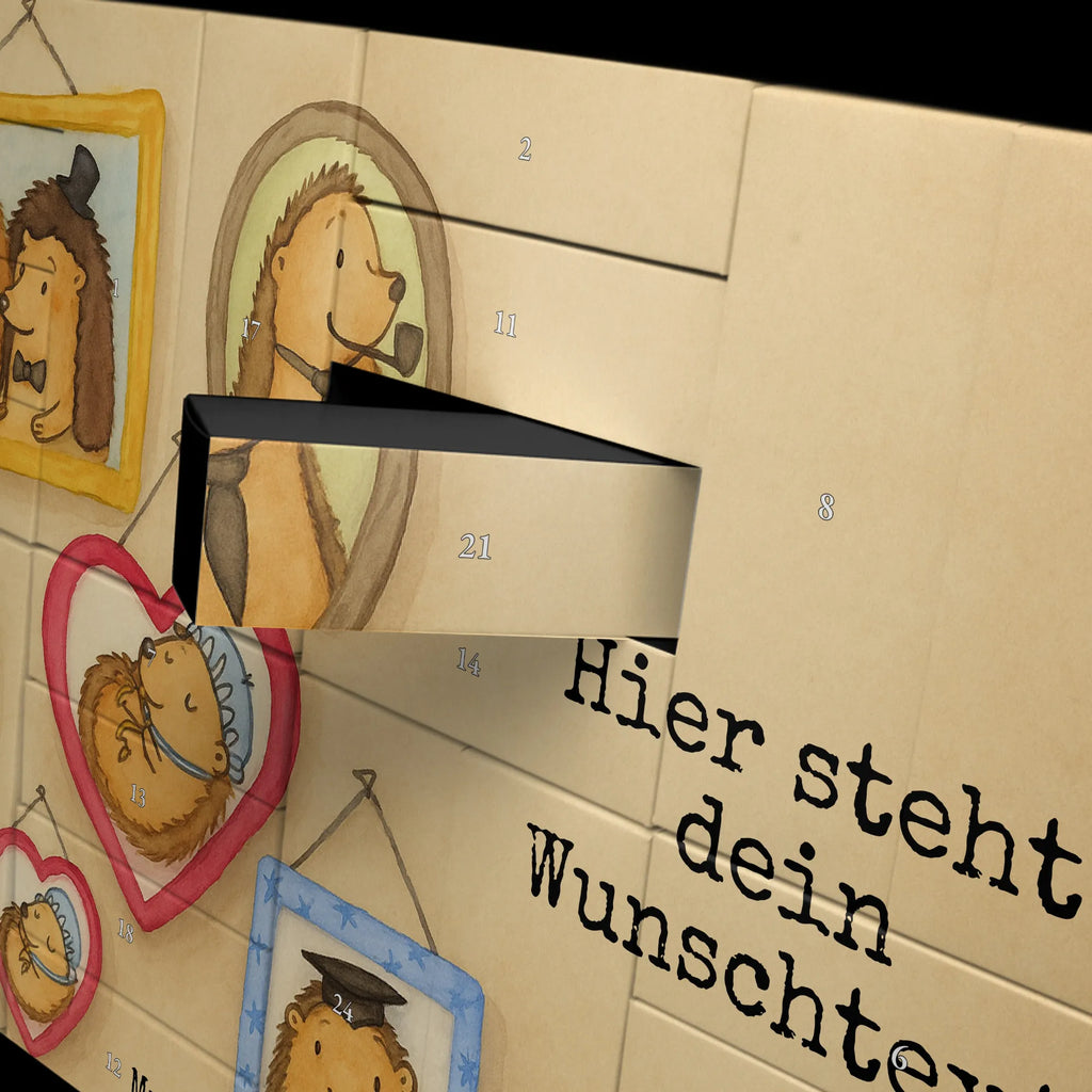 Personalisierter Befüllbarer Adventskalender Igel Familie Design Adventskalender Zum Selbst Befüllen, Befüllbarer Adventskalender, Muttertag, Vatertag, Mama, Papa, Oma, Opa, Familie, Schwester, Bruder, Bilder, Liebe, Glück, Zusammenhalt, Igel