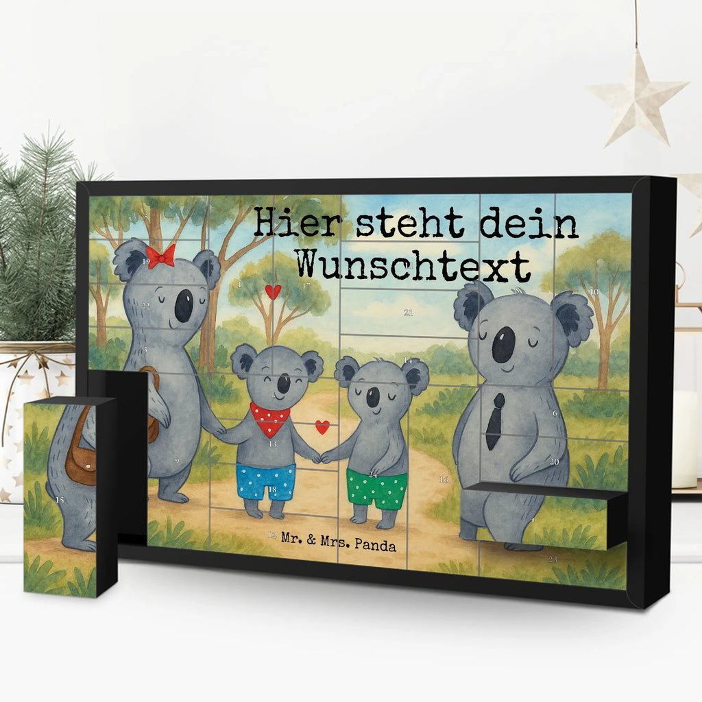 Personalisierter Befüllbarer Adventskalender Koala Familie zwei Design Adventskalender Zum Selbst Befüllen, Befüllbarer Adventskalender, Muttertag, Vatertag, Mama, Papa, Oma, Opa, Familie, Schwester, Bruder, Familienleben, Koalafamilie, Beste Familie, Lieblingsfamilie, Koalabär, Familienzeit, Koala