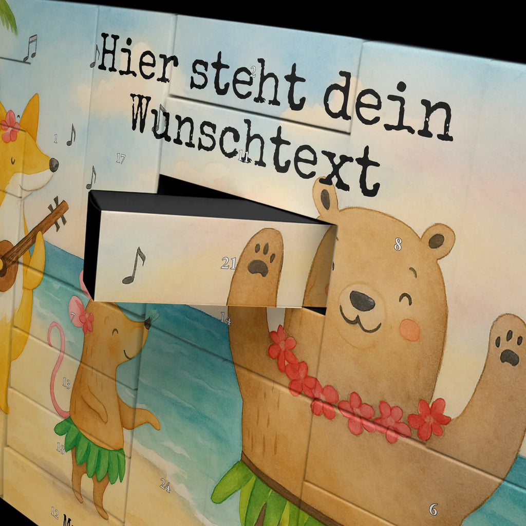 Personalisierter Befüllbarer Adventskalender Waldtiere Aloha Design Befüllbarer Adventskalender, Adventskalender Zum Selbst Befüllen, Lustige Sprüche, Tiere, Tiermotive, Gute Laune, Wald, Lachen, Aloha, Musik, Tanzen, Leben, Waldtiere, Bär, Hase, Igel