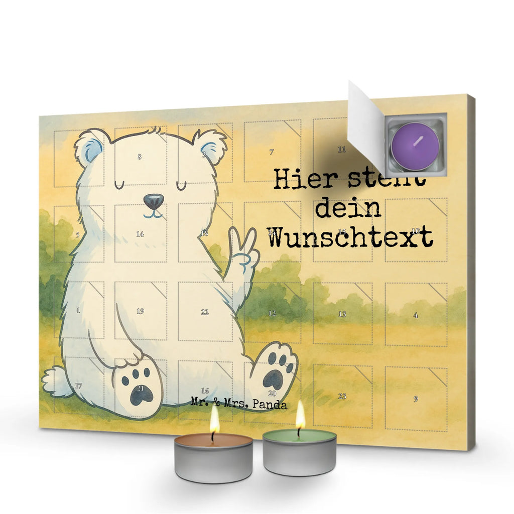 Personalisierter Duftkerzen Adventskalender Eisbär Faul Design Personalisierter Duftkerzen Adventskalender, Teddy, Bär, Teddybär, Homeoffice, Nordpol, Arbeitsplatz, Bürojob, Arbeit, Entspannen, Büro, Faul, Relaxen, Eisbär
