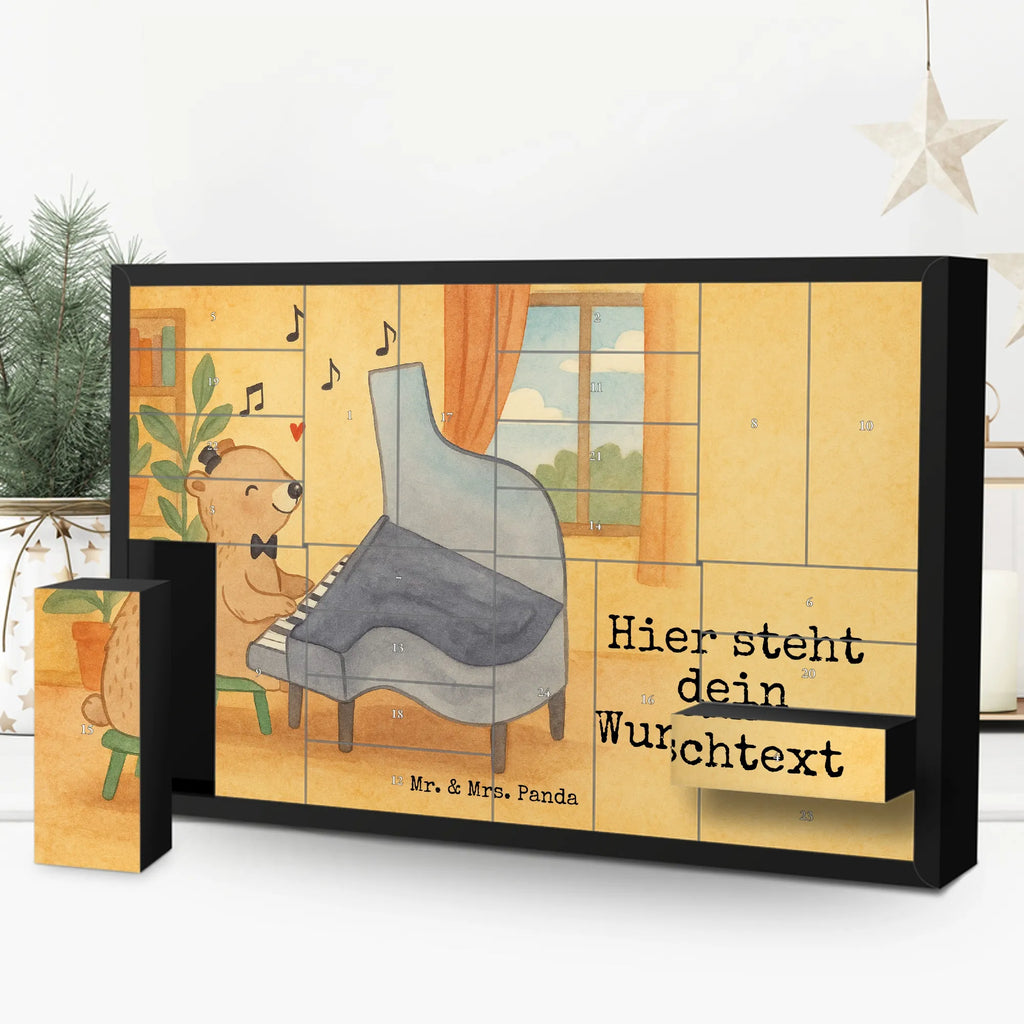 Personalisierter Befüllbarer Adventskalender Bär Klavier Design Adventskalender Zum Selbst Befüllen, Befüllbarer Adventskalender, Instrumente, Geschenke Musiker, Musikliebhaber, Pianist, Konzert, Klavier, Flügel, Bär, Klassik