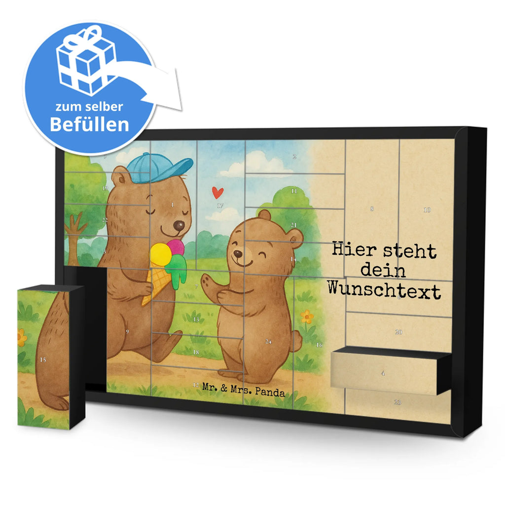 Personalisierter Befüllbarer Adventskalender Bären Papa Design Adventskalender Zum Selbst Befüllen, Befüllbarer Adventskalender, Vatertag Geschenk, Papa Geschenke, Vater Geburtstag, Papa Geschenk, Vater Geschenk, Papi Geschenk, Vatertag