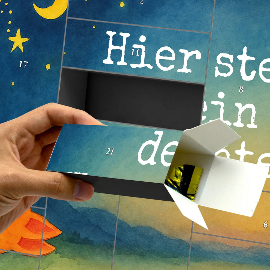 Personalisierter Befüllbarer Adventskalender Fuchs Sterne Design Befüllbarer Adventskalender, Adventskalender Zum Selbst Befüllen, Fuchs, Romantik, Always Look On The Bright Side Of Life, Spruch schön, Spruch Positiv, Tröstende Worte, Füchse