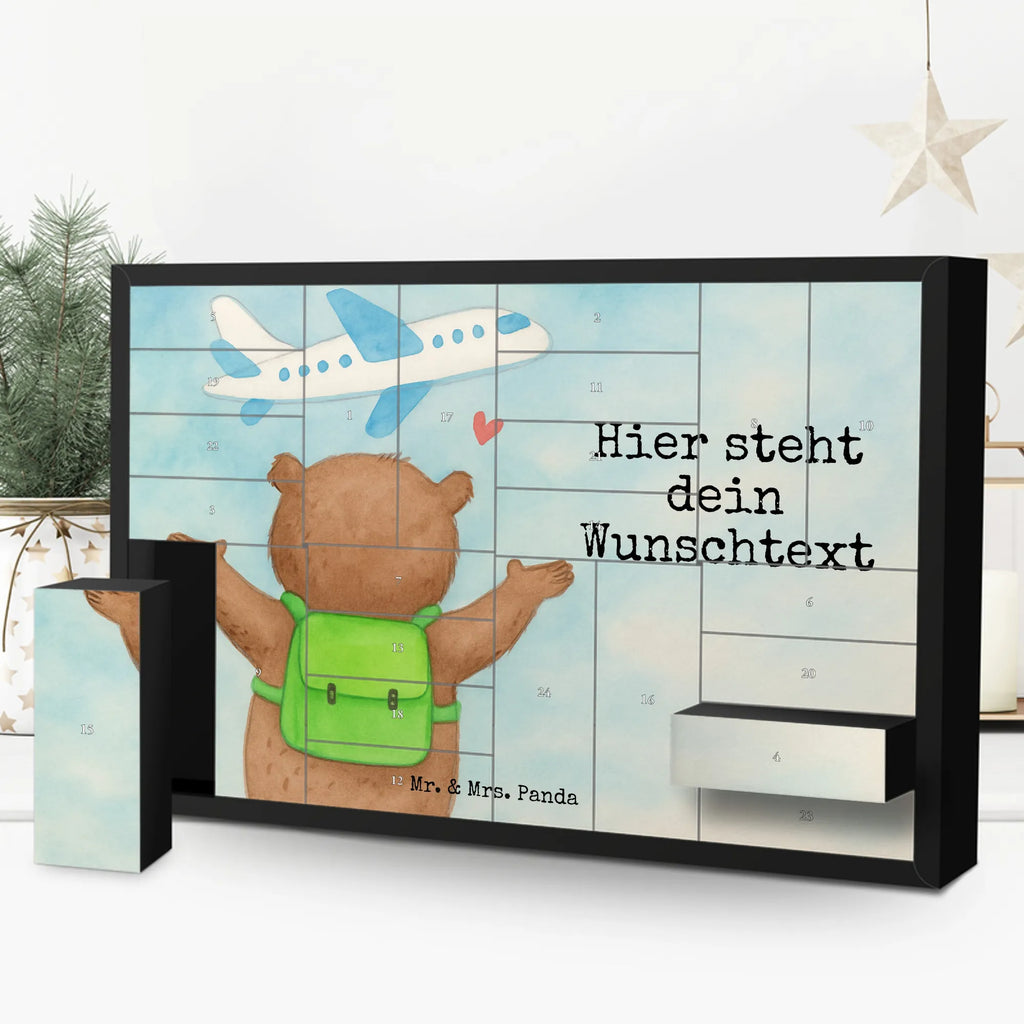 Personalisierter Befüllbarer Adventskalender Bär Flugzeug Design Adventskalender Zum Selbst Befüllen, Befüllbarer Adventskalender, Freundin, Freund, Liebe, Liebesgeschenk, Jahrestag, Verlobung, Partner, Ehemann, Ehefrau, Heiraten, Heiratsantrag, Hocheitstag, Geschenk für Freundin, für Männer, für Ehemann, Liebesbeweis, Mitbringsel, Valentinstag, Hochzeitstag, Geschenk für Frauen, Geschenk für Partner