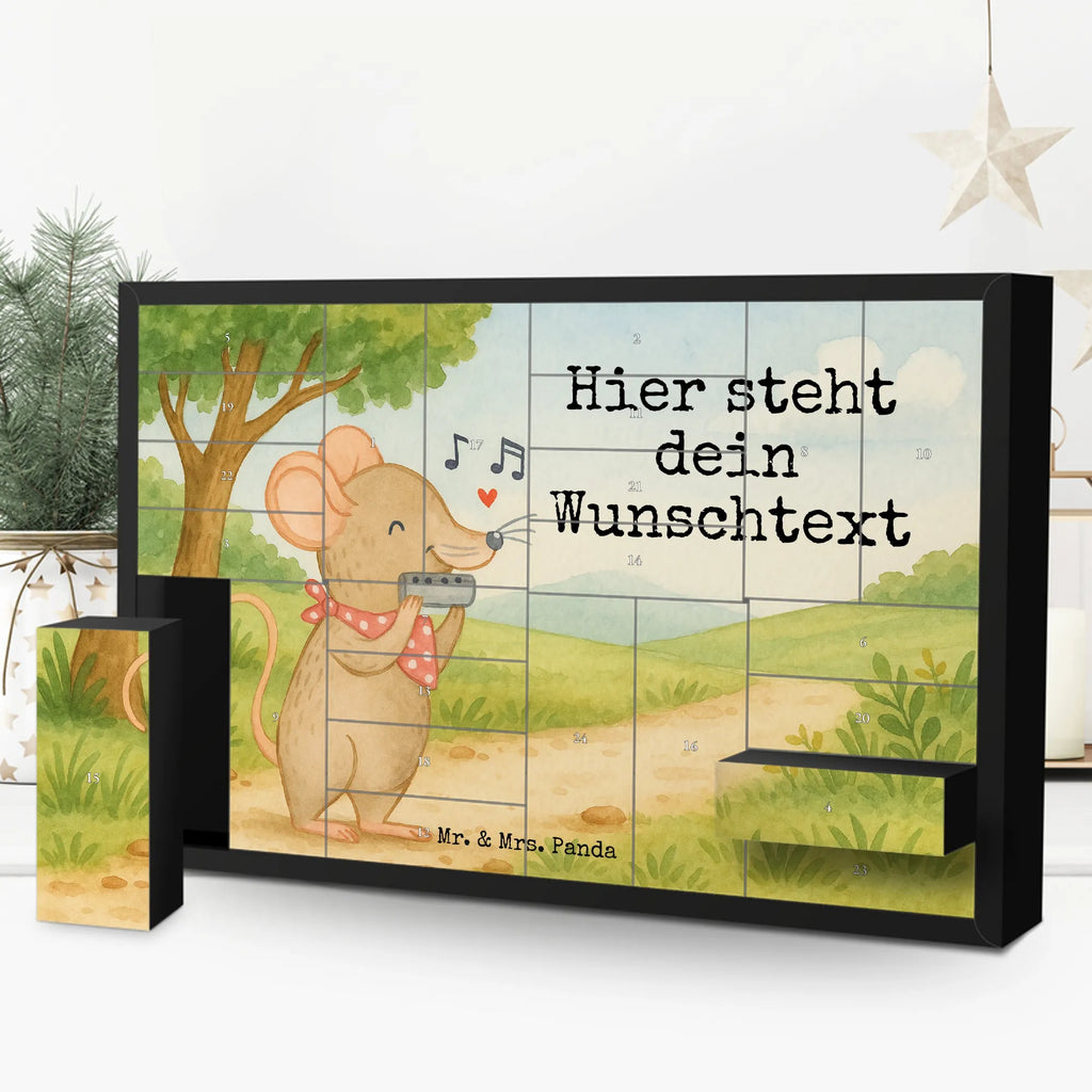 Personalisierter Befüllbarer Adventskalender Maus Mundharmonika Design Adventskalender Zum Selbst Befüllen, Befüllbarer Adventskalender, Instrumente, Geschenke Musiker, Musikliebhaber, Gesang, Mundharmonika, Maus, Lagerfeuer