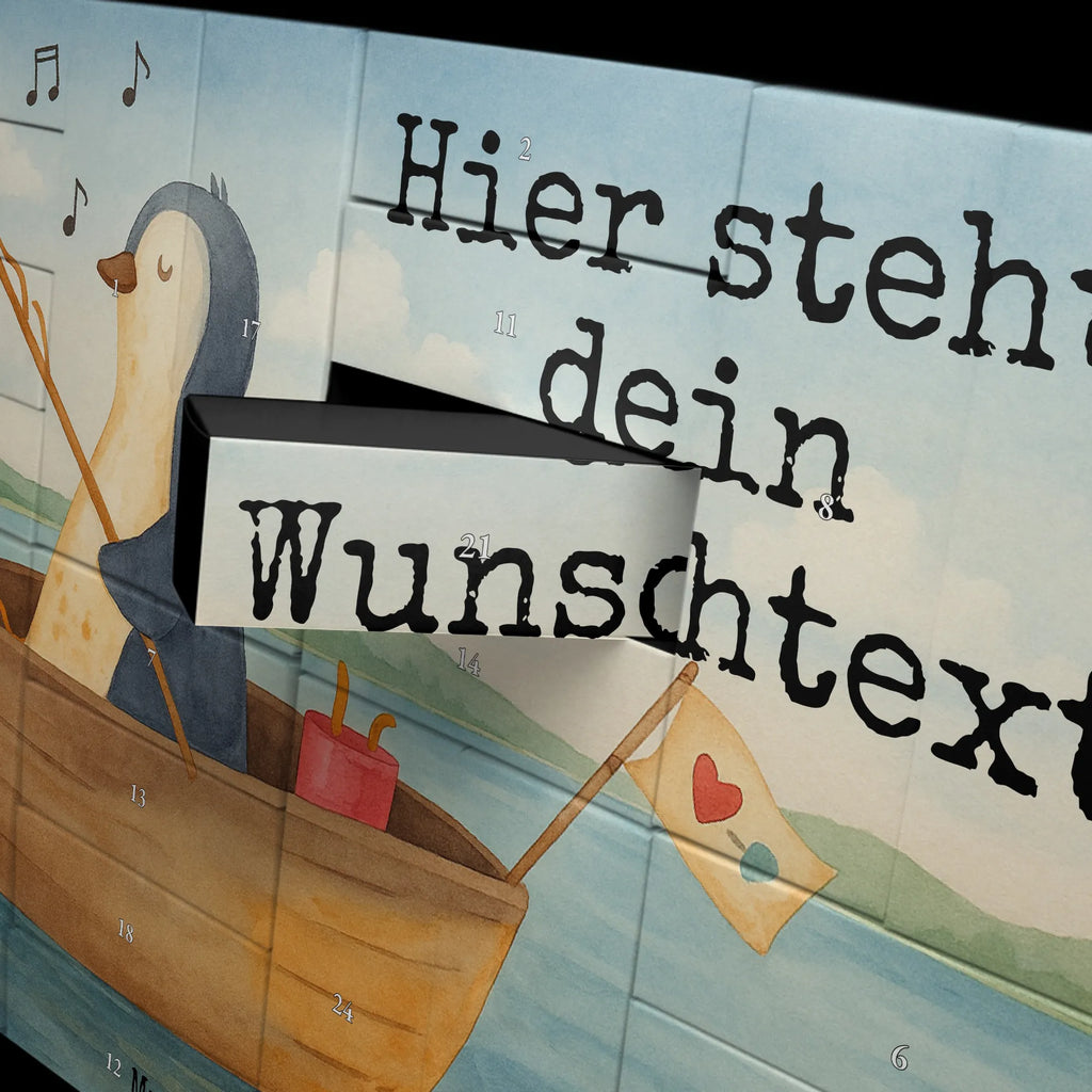 Personalisierter Befüllbarer Adventskalender Pinguin Angelboot Design Adventskalender Zum Selbst Befüllen, Befüllbarer Adventskalender, Pinguin, Pinguine, Boot, Neuanfang, Leben, Motivation, Lebenslust, Angeln, Geschenkidee Liebeskummer, Genießen, Scheidung, Neustart, Angelboot, Trennung