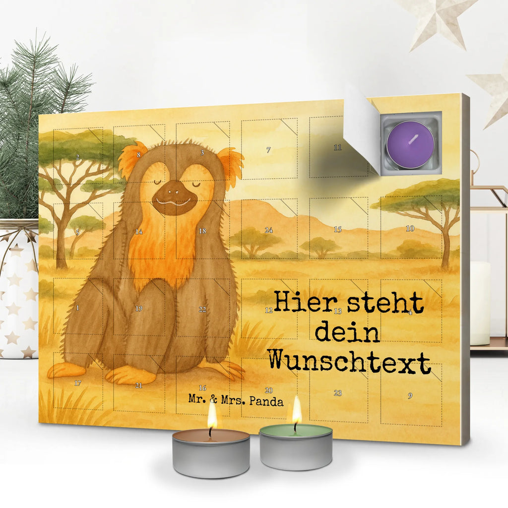 Personalisierter Duftkerzen Adventskalender Affe Design Personalisierter Duftkerzen Adventskalender, Afrika, Wildtiere, Respekt, Liebe, Affe, Motivation, Selbstbewusstsein, Äffchen, Selbstachtung, Affen, Selfcare, Selbstliebe