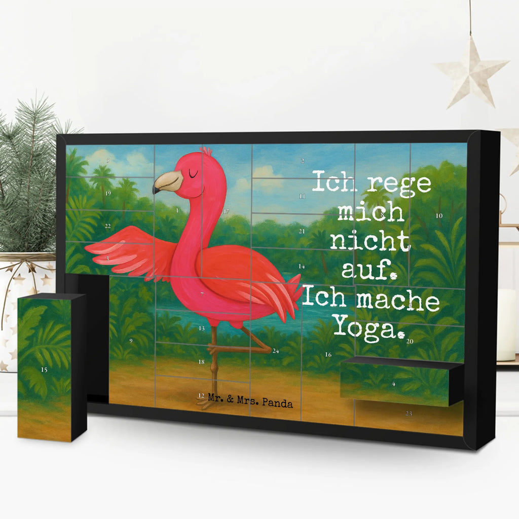 Fillable advent calendar flamingo yoga Design children, gifts, gift idea, funny sayings, pink bird, bird of paradise, red, flamingo decoration, gift pink, adults, flamingo fans, vacation, unusual gifts in pink, pink gifts, girls gifts, small gifts, Caribbean feeling, deep relaxation, agitation, relaxation, mindfulness, bird, anger, yoga exercise