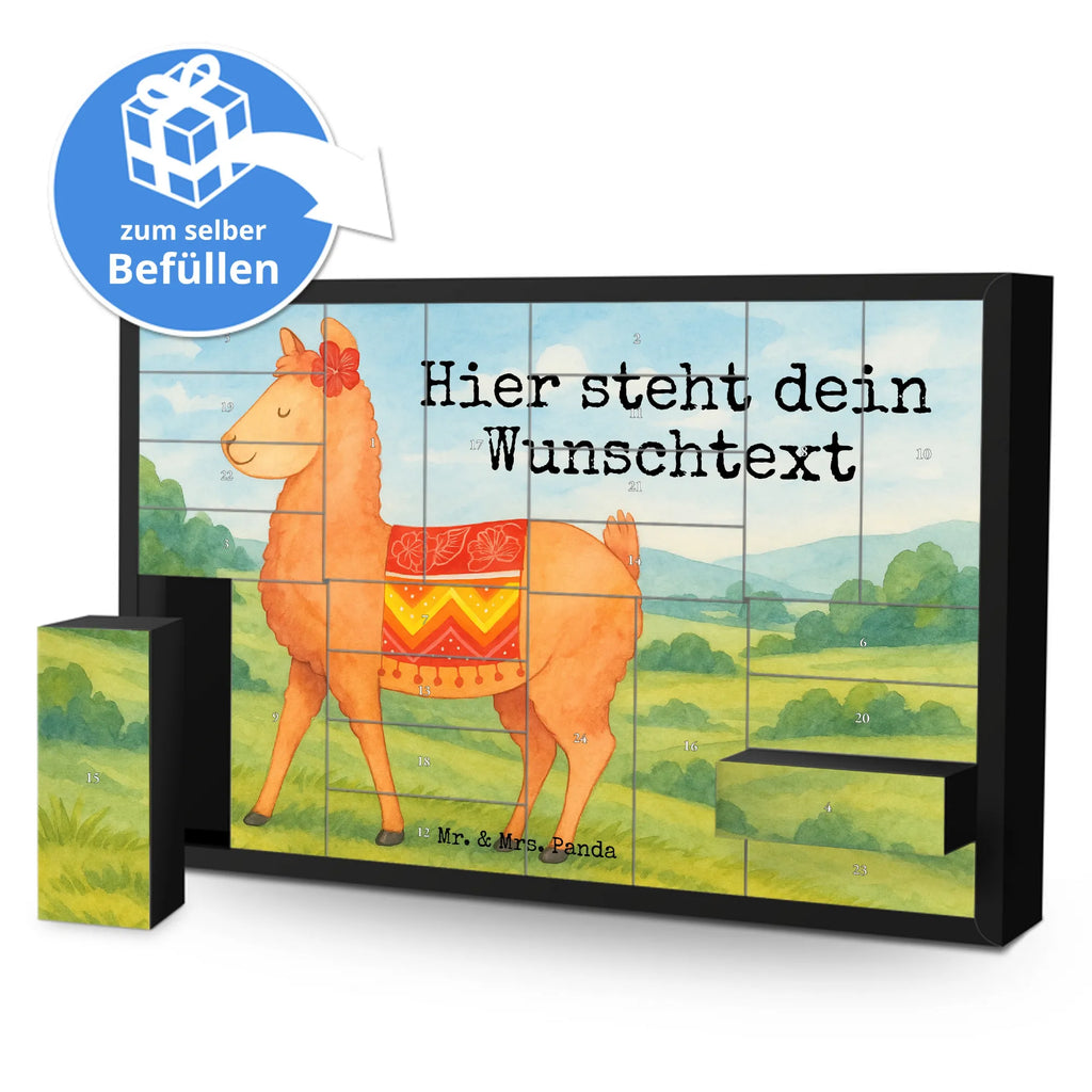 Personalisierter Befüllbarer Adventskalender Alpaka Stolz Design Adventskalender Zum Selbst Befüllen, Befüllbarer Adventskalender, Lama, Alpaka