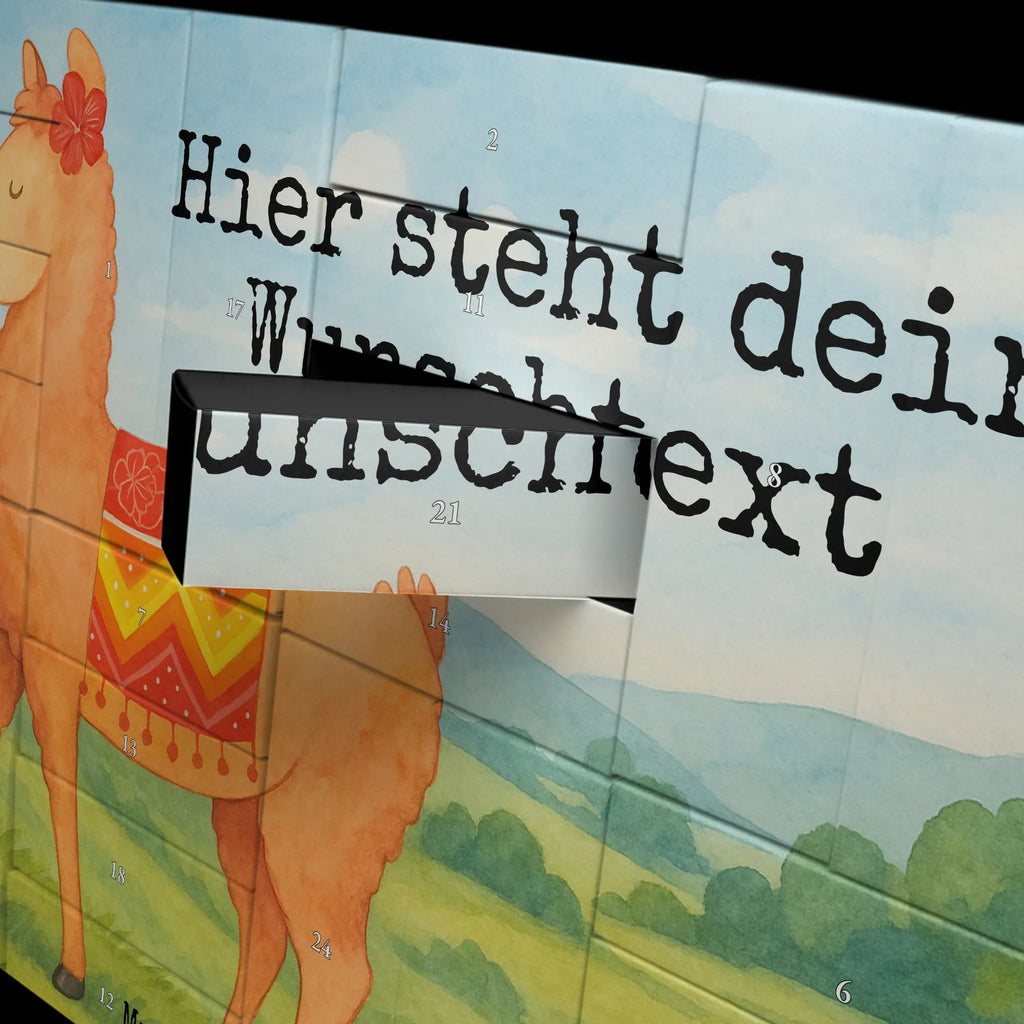 Personalisierter Befüllbarer Adventskalender Alpaka Stolz Design Adventskalender Zum Selbst Befüllen, Befüllbarer Adventskalender, Lama, Alpaka