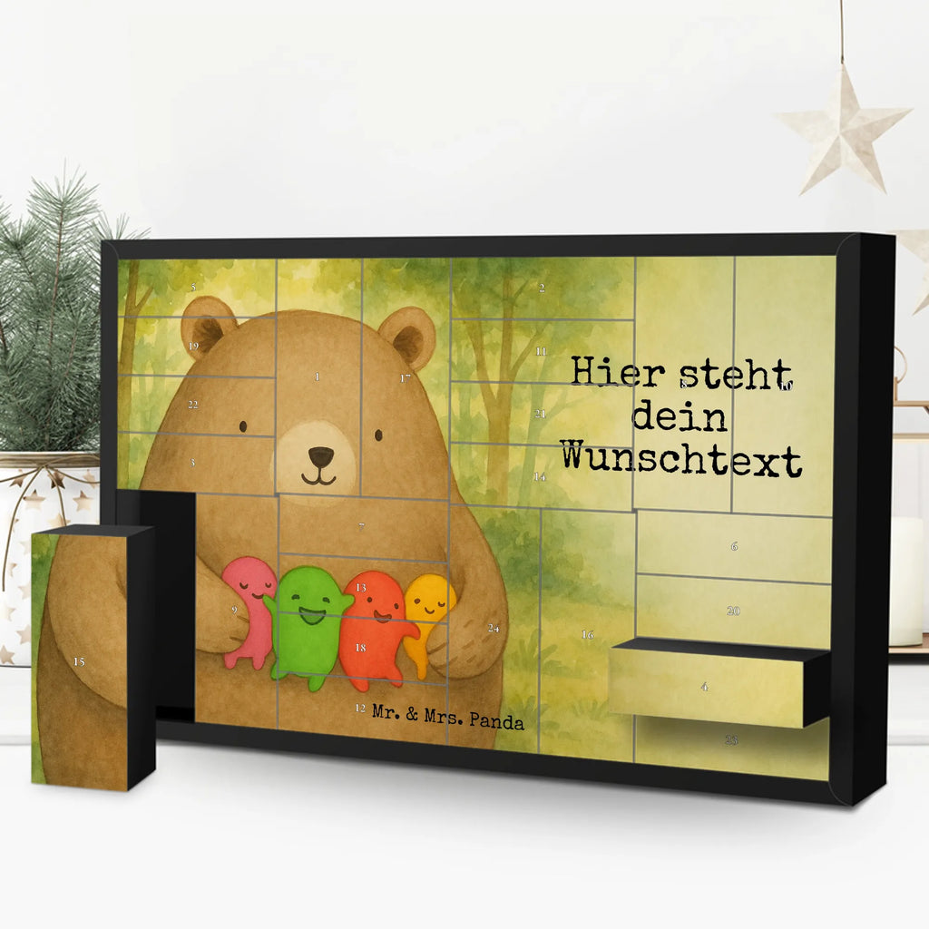 Personalisierter Befüllbarer Adventskalender Bär Gefühl Design Befüllbarer Adventskalender, Adventskalender Zum Selbst Befüllen, Teddy, Bär, Teddybär, Durchgedreht, Verrückt, Wahnsinn