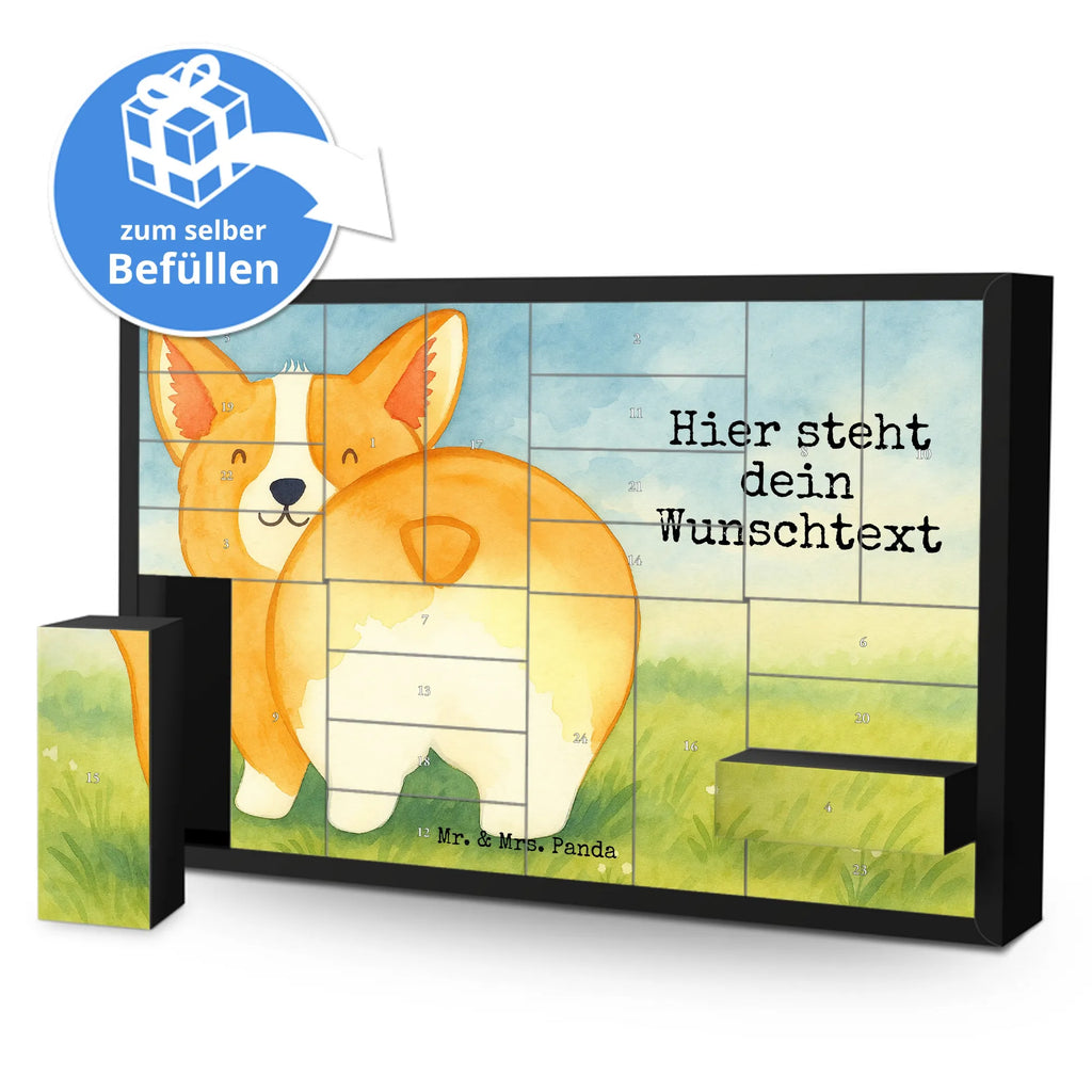 Personalisierter Befüllbarer Adventskalender Corgi Po Design Adventskalender Zum Selbst Befüllen, Befüllbarer Adventskalender, Sprüche, Hund, Hunderasse, Hundebesitzer, Hundemotiv, Haustier, Tierliebhaber, Hundeliebe, Spruch, Corgie, Selbstliebe, Motivation