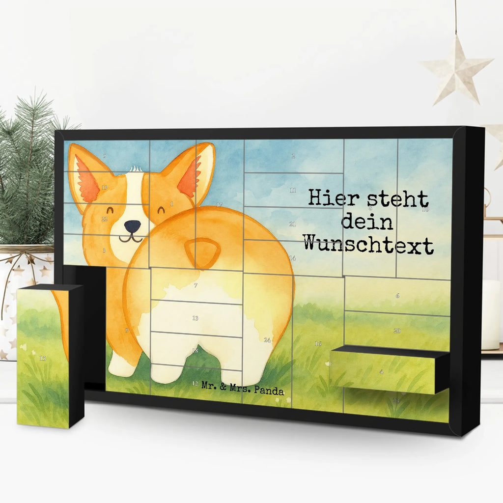 Personalisierter Befüllbarer Adventskalender Corgi Po Design Adventskalender Zum Selbst Befüllen, Befüllbarer Adventskalender, Sprüche, Hund, Hunderasse, Hundebesitzer, Hundemotiv, Haustier, Tierliebhaber, Hundeliebe, Spruch, Corgie, Selbstliebe, Motivation