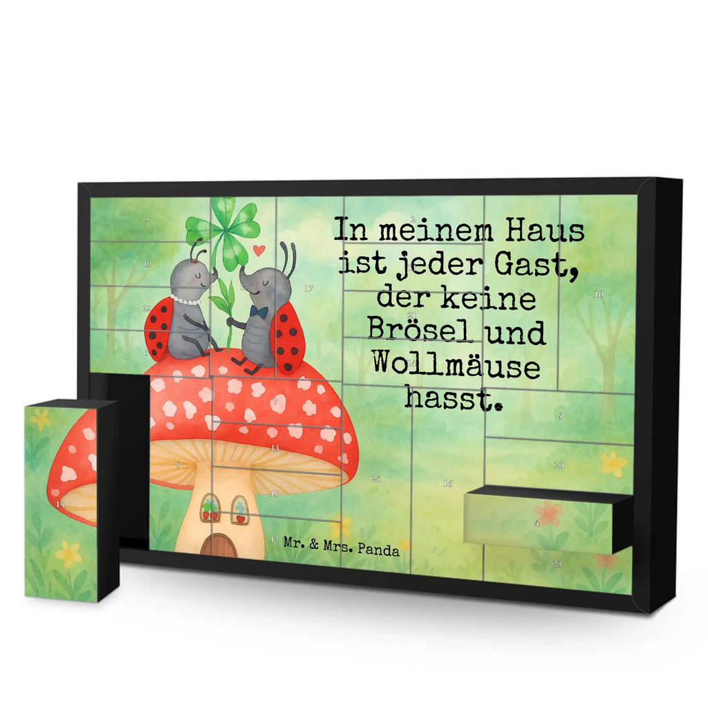 Fillable advent calendar ladybug toadstool Design self filling, Advent calendar, Advent calendar 2020, Advent calendar women, Advent calendar men, small animals, cute, funny, cute animal motives, hand drawn, small world, funny sayings, good mood, happy, gifts, gift ideas, special gifts, animal lover, card, toadstool, house, at home, flat, ladybird, house of fleshy fungi