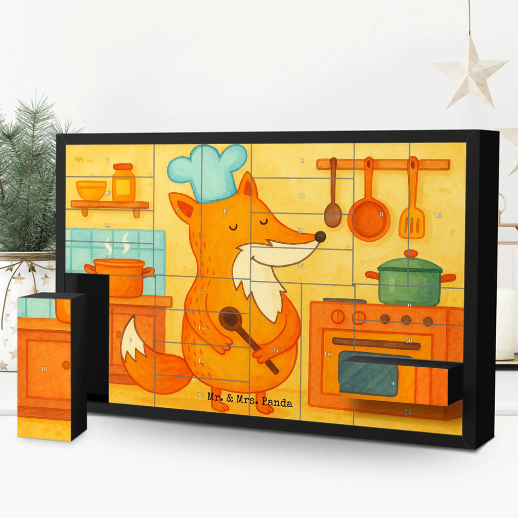 Fillable advent calendar Fox A cook Design self filling, Advent calendar 2020, Advent calendar men, Advent calendar, Advent calendar women, fox, foxes, forest wildlife, clever as a fox, animal lover, Kitchen slogan, Baker, Kitchen decoration, Slogan funny, Fox, Chefs, funny, Cook gift, Party slogan