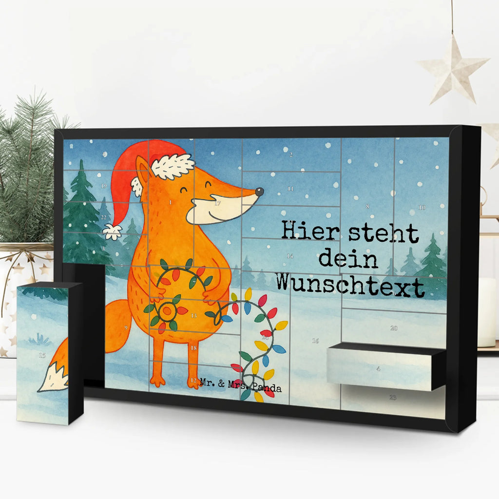 Personalisierter Befüllbarer Adventskalender Fuchs Weihnachten Design Adventskalender Zum Selbst Befüllen, Befüllbarer Adventskalender, Weihnachten, Winter, Weihnachtsdeko, Nikolaus, Advent, Heiligabend, Wintermotiv, Weihnachtszeit, Weihnachtsmann, Fuchs, Geschenk Weihnachten, Füchse, Spruch schön