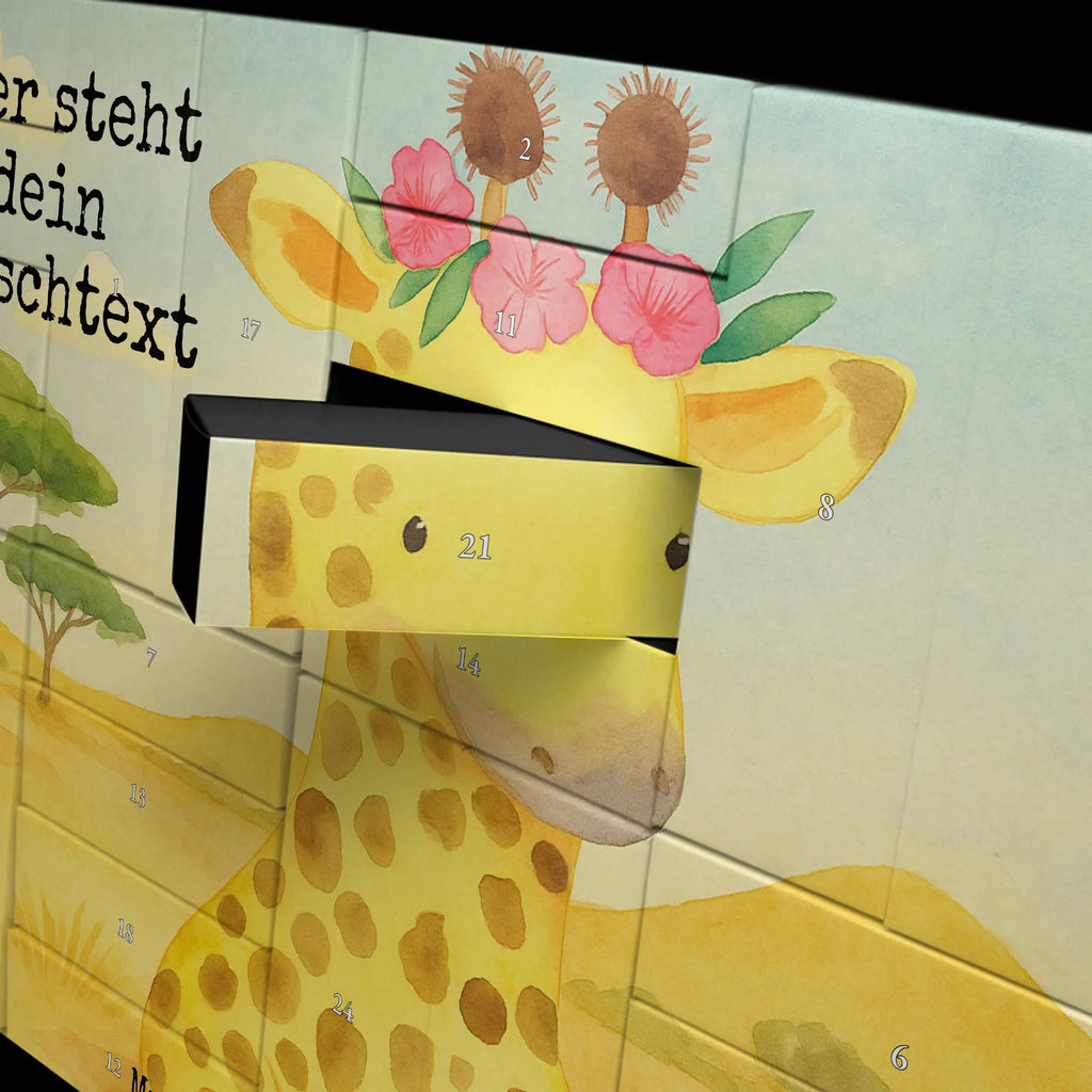  giraffe flower wreath Design Africa, friend, adventurer, giraffe, wreath of flowers, self-love