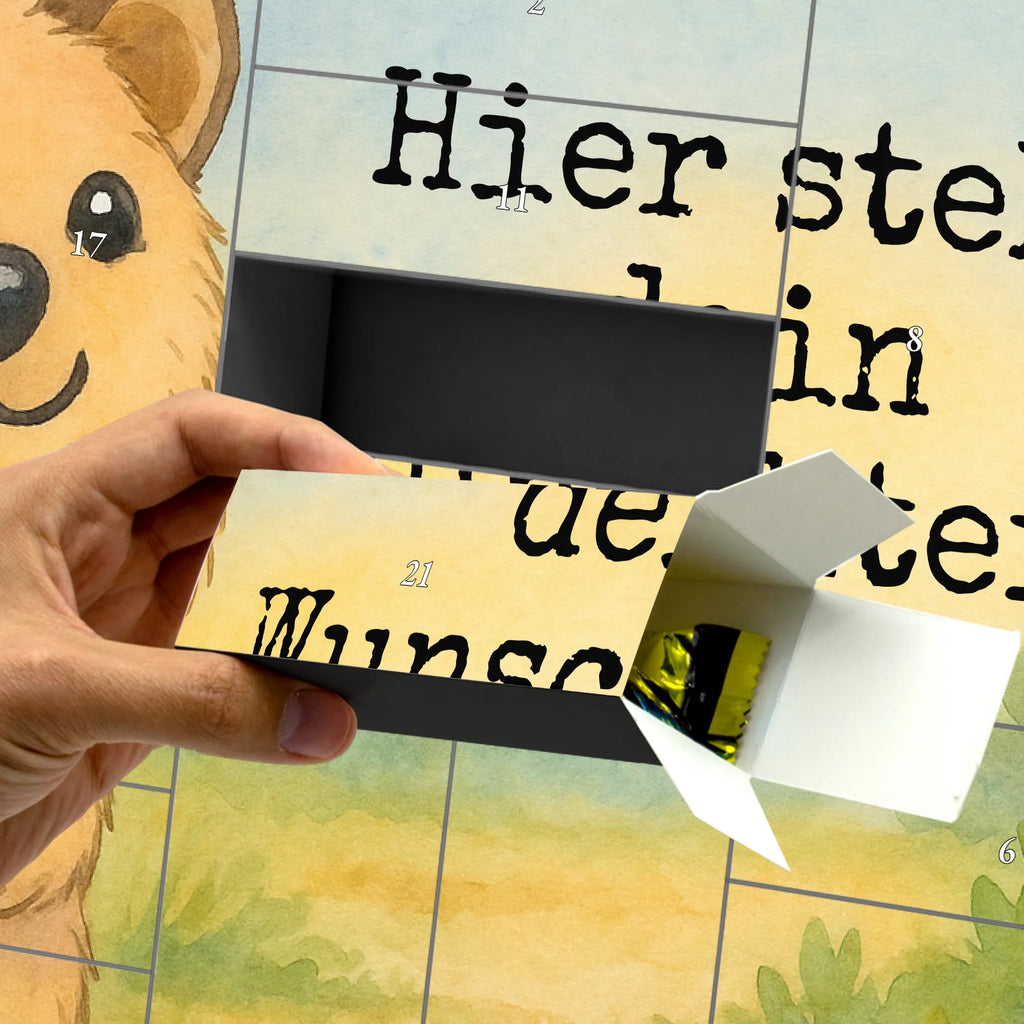 Personalisierter Befüllbarer Adventskalender Quokka Happy Design Adventskalender Zum Selbst Befüllen, Befüllbarer Adventskalender, Lustige Sprüche, Tiere, Tiermotive, Gute Laune, Dinge Erledigen, Quokka, Niedliches Tier, Lustiger Spruch, Aufschieberitis, Verschieben