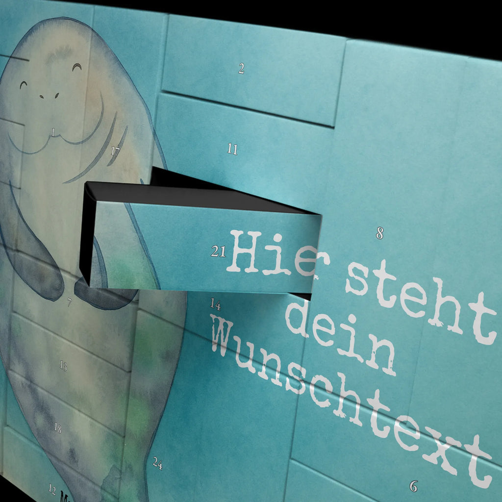 Personalisierter Befüllbarer Adventskalender Seekuh Happy Design Befüllbarer Adventskalender, Adventskalender Zum Selbst Befüllen, Meer, Urlaub, Meerestiere, Zufrieden, Liebeskummer, Seekühe, Achtsamkeit, Neustart, Respekt, Selbstliebe, Neuanfang, Seekuh, Freundin