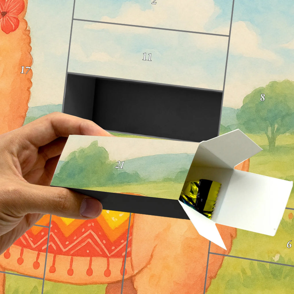 Fillable advent calendar alpaca Proud Design alpaca, animal, llama, pako, camel, Peru, favourite animal