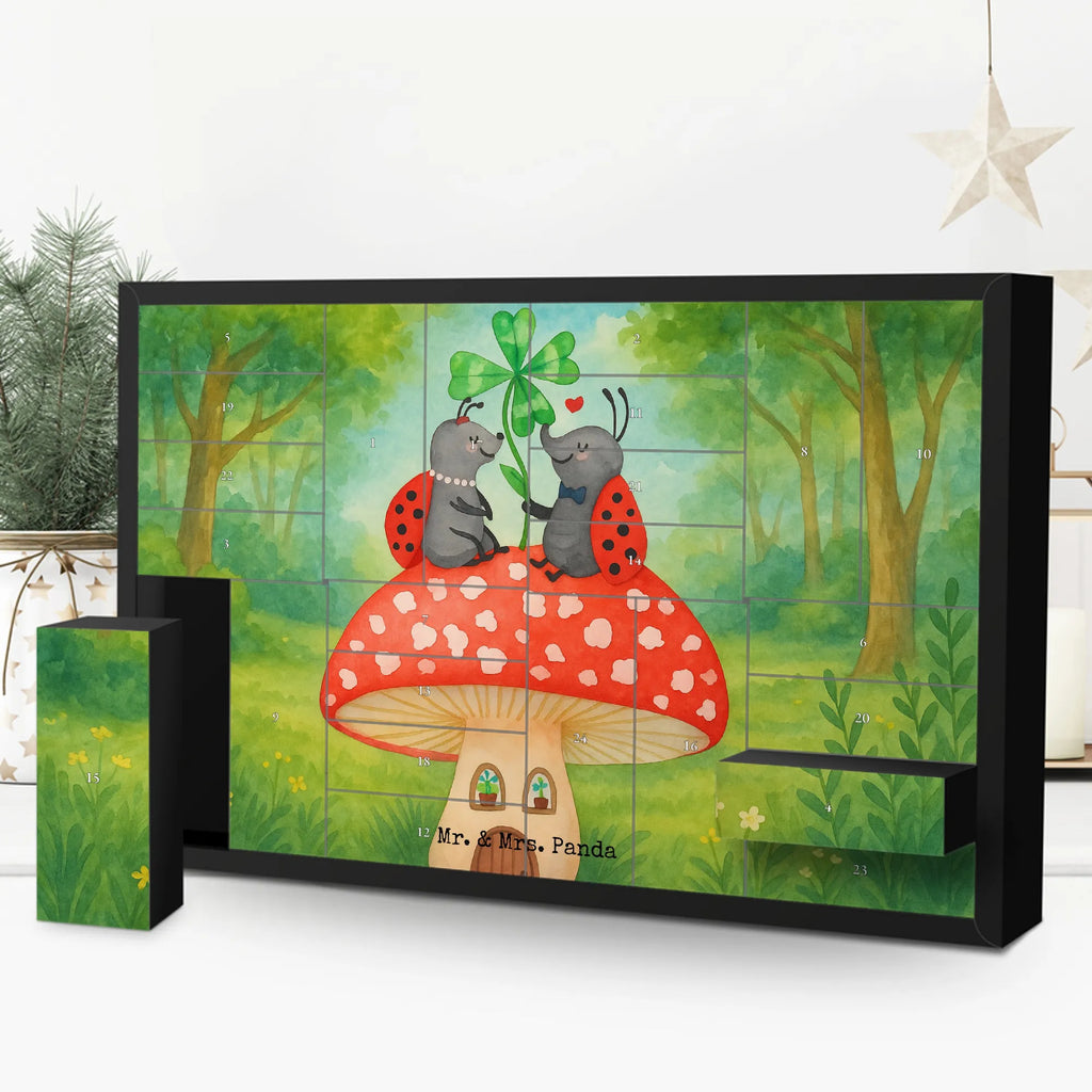 Fillable advent calendar ladybug toadstool Design self filling, Advent calendar, Advent calendar 2020, Advent calendar women, Advent calendar men, small animals, cute, funny, cute animal motives, hand drawn, small world, funny sayings, good mood, happy, gifts, gift ideas, special gifts, animal lover, card, toadstool, house, at home, flat, ladybird, house of fleshy fungi