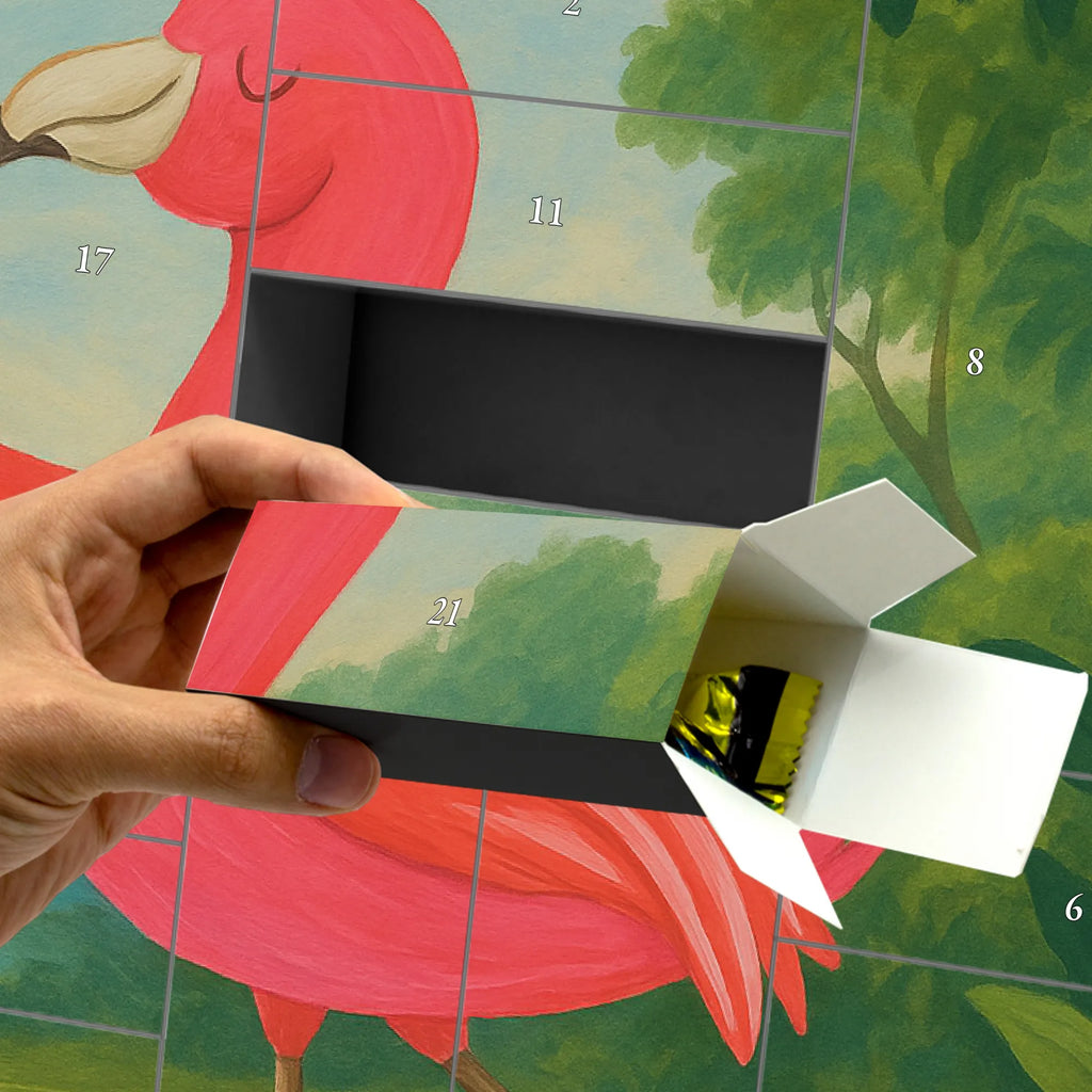 Fillable advent calendar flamingo yoga Design children, gifts, gift idea, funny sayings, pink bird, bird of paradise, red, flamingo decoration, gift pink, adults, flamingo fans, vacation, unusual gifts in pink, pink gifts, girls gifts, small gifts, Caribbean feeling, deep relaxation, agitation, relaxation, mindfulness, bird, anger, yoga exercise