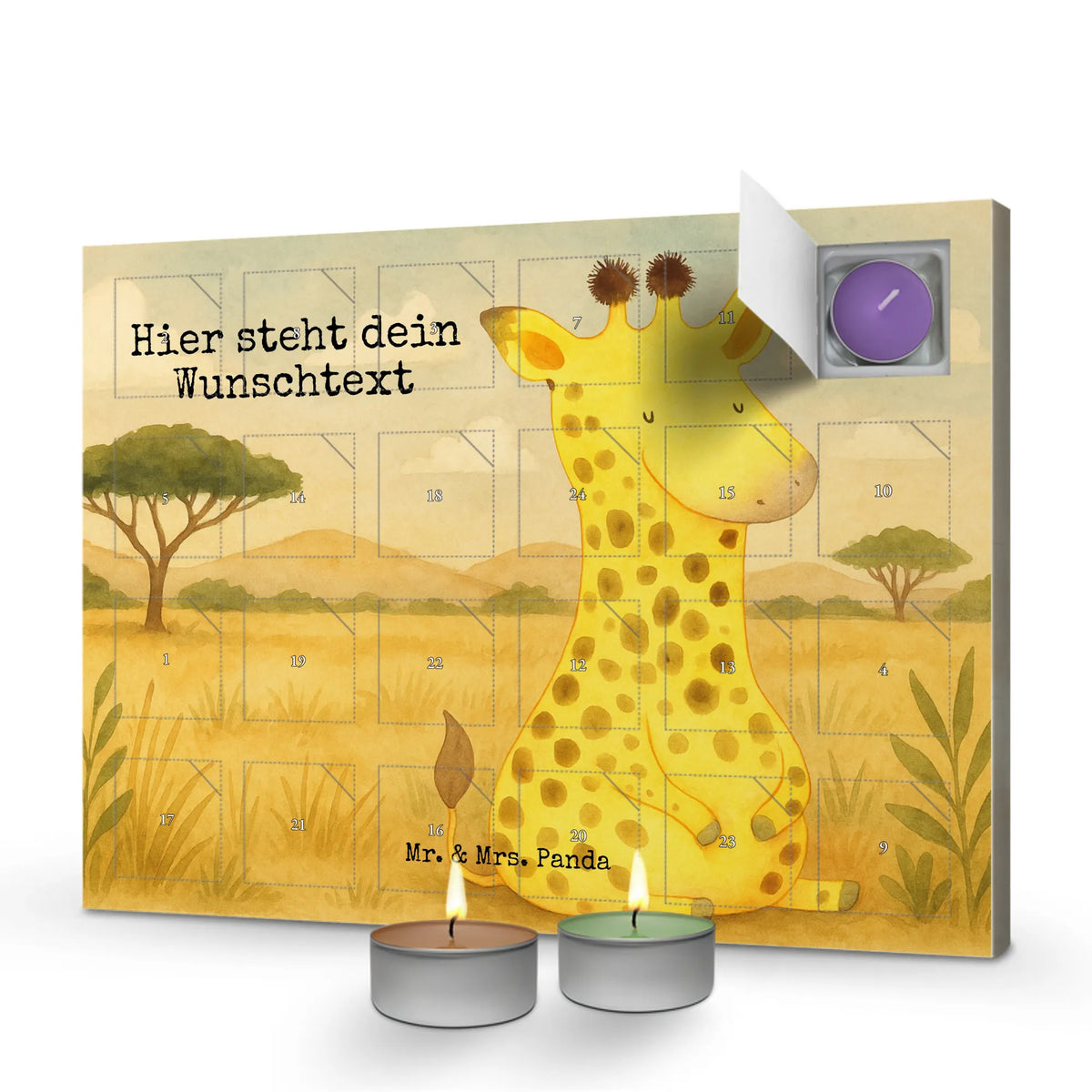 Personalisierter Duftkerzen Adventskalender Giraffe Zufrieden Design|p:1967329|h:8fd5c0999d724f22a342787826860c14