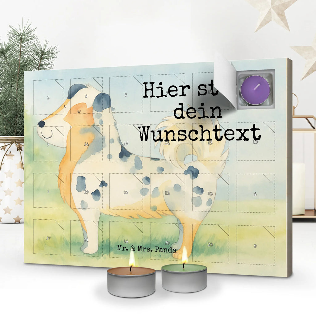 Personalisierter Duftkerzen Adventskalender Hund Australien Shepherd Design Personalisierter Duftkerzen Adventskalender, Sprüche, Hund, Hunderasse, Hundebesitzer, Hundemotiv, Haustier, Tierliebhaber, Hundeliebe, Australien Shepherd, Familienhund, Shepherd, Spruch