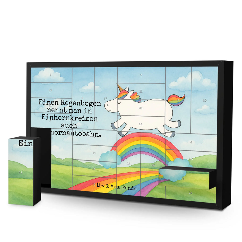Fillable advent calendar unicorn rainbow Design birthday present, unicorn car, unicorn highway, unicornpower, expressway, unicorn love, rainbow, gift