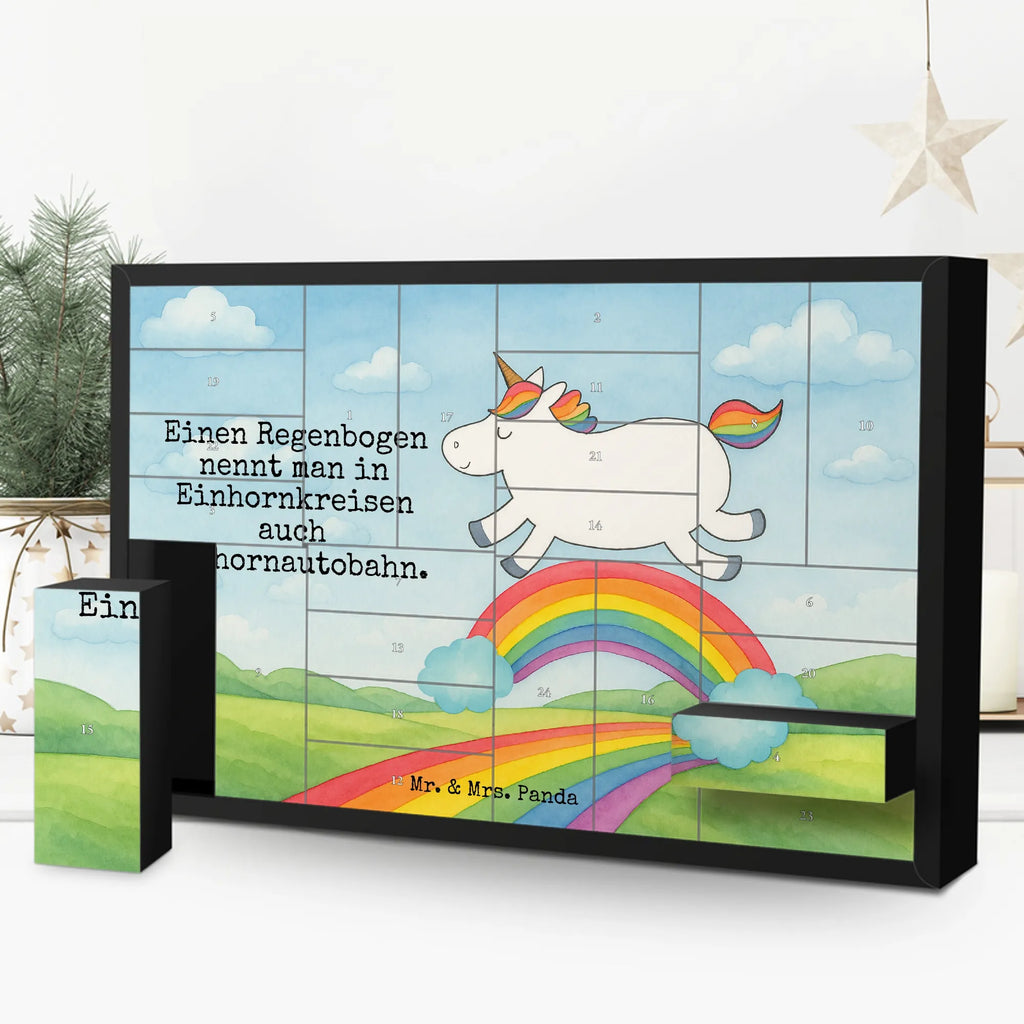 Fillable advent calendar unicorn rainbow Design birthday present, unicorn car, unicorn highway, unicornpower, expressway, unicorn love, rainbow, gift