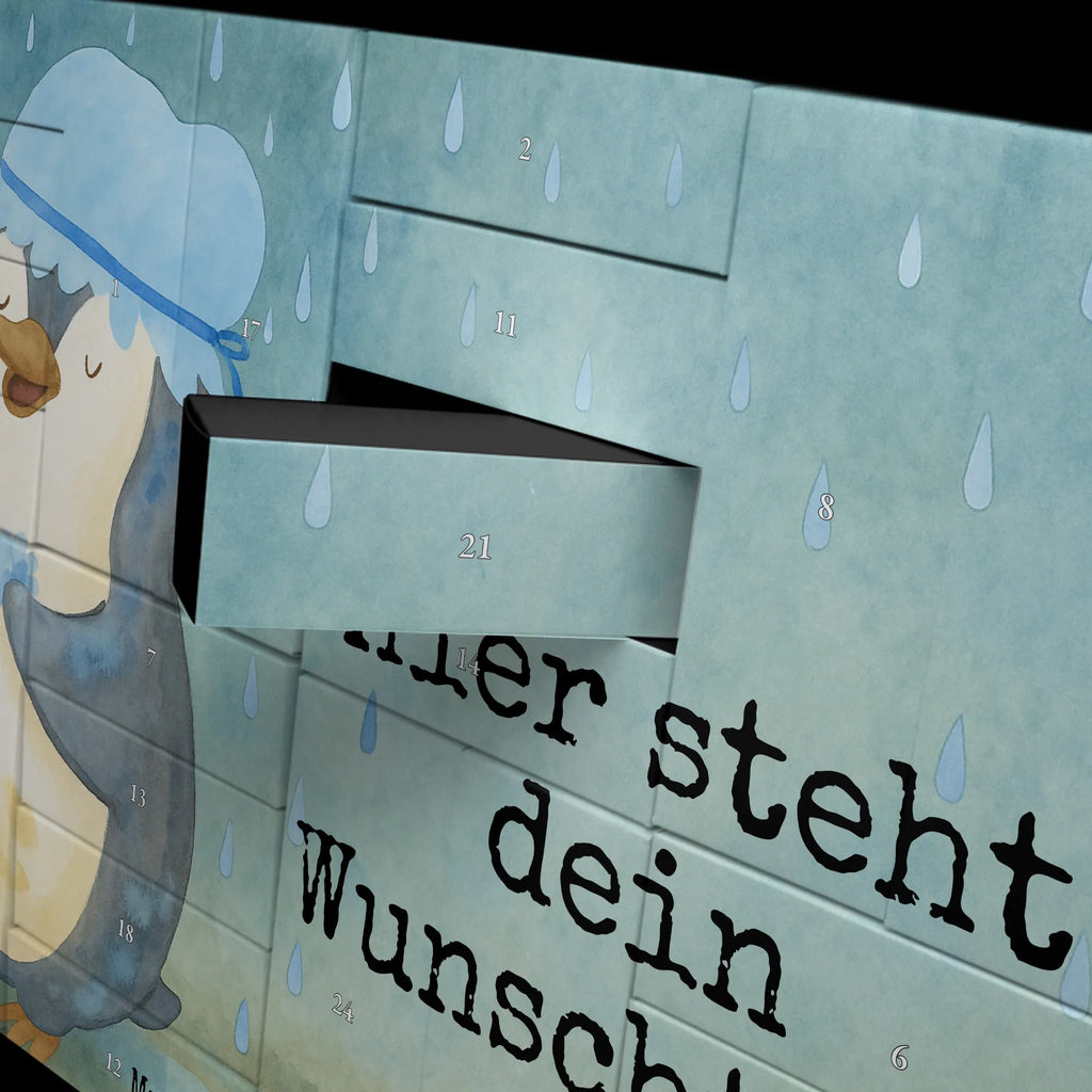 Personalisierter Befüllbarer Adventskalender Pinguin Duschen Design Befüllbarer Adventskalender, Adventskalender Zum Selbst Befüllen, Pinguin, Neuanfang, Motivation, glücklich sein, Pinguine, Neustart, Dusche, Duschen, Lebensmotto