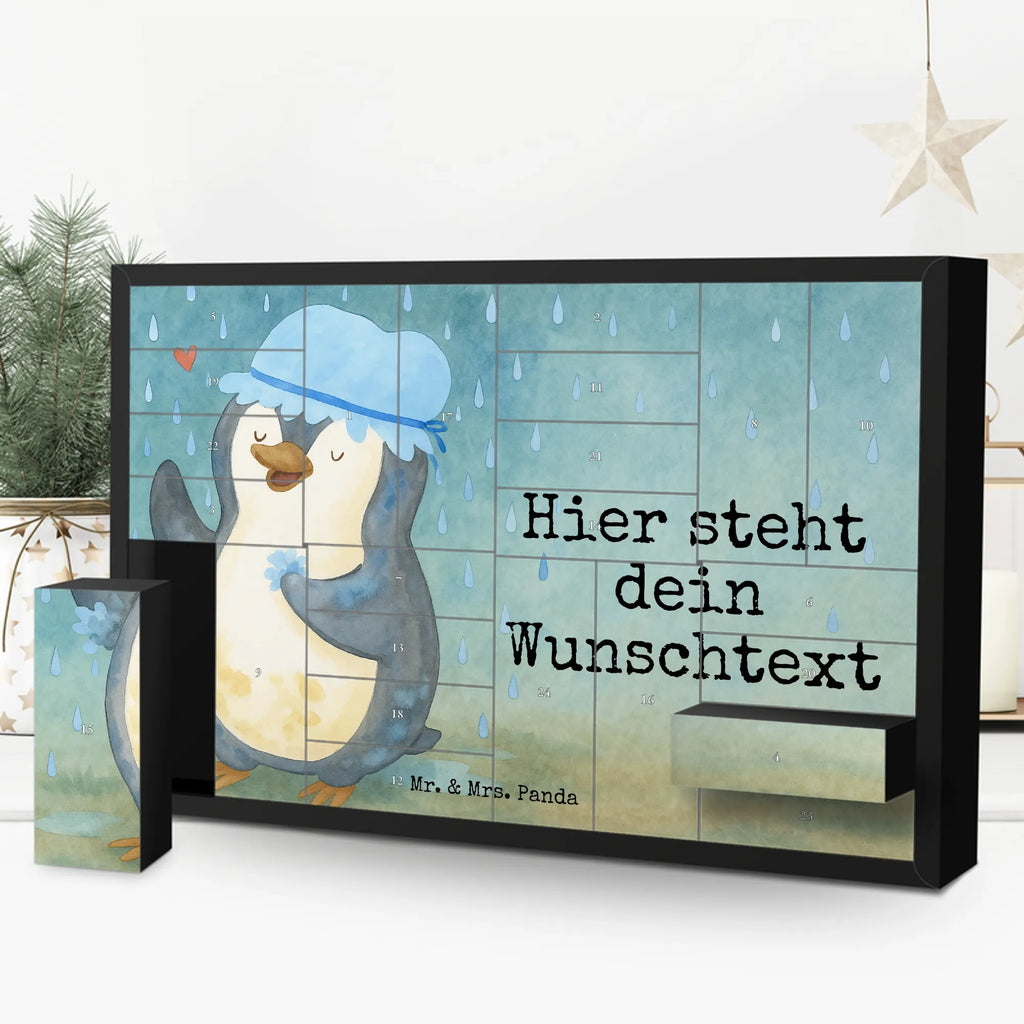 Personalisierter Befüllbarer Adventskalender Pinguin Duschen Design Befüllbarer Adventskalender, Adventskalender Zum Selbst Befüllen, Pinguin, Neuanfang, Motivation, glücklich sein, Pinguine, Neustart, Dusche, Duschen, Lebensmotto