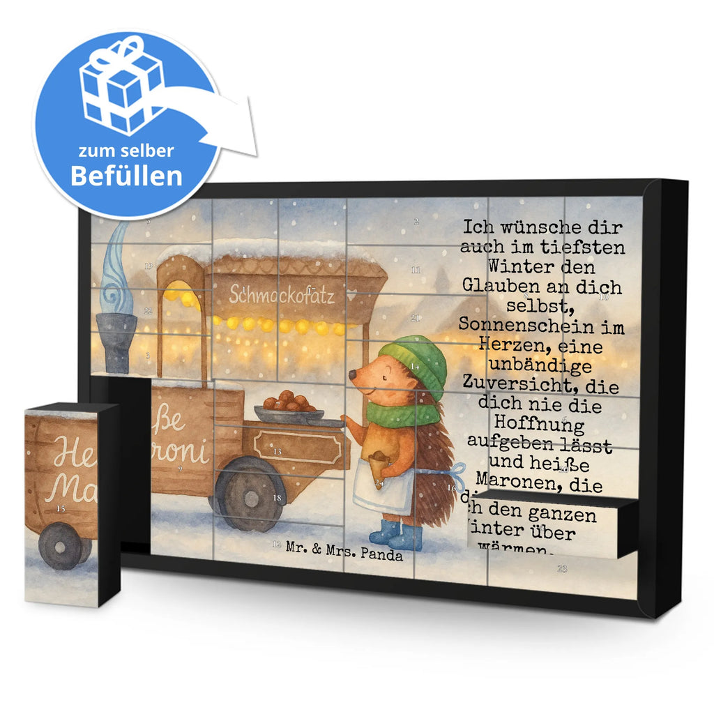 Fillable advent calendar hedgehog Chestnuts Design Advent calendar, self filling, Advent calendar 2020, Advent calendar women, Advent calendar men, Winter, Christmas, Christmas time, snow