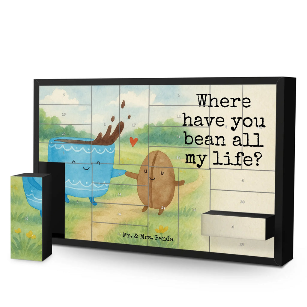 Fillable advent calendar Coffee Bean Design card, gift ideas, gifts, small animals, cute, cute animal motives, hand drawn, funny sayings, good mood, special gifts, animal lover, coffee bean, satisfaction, pleasure