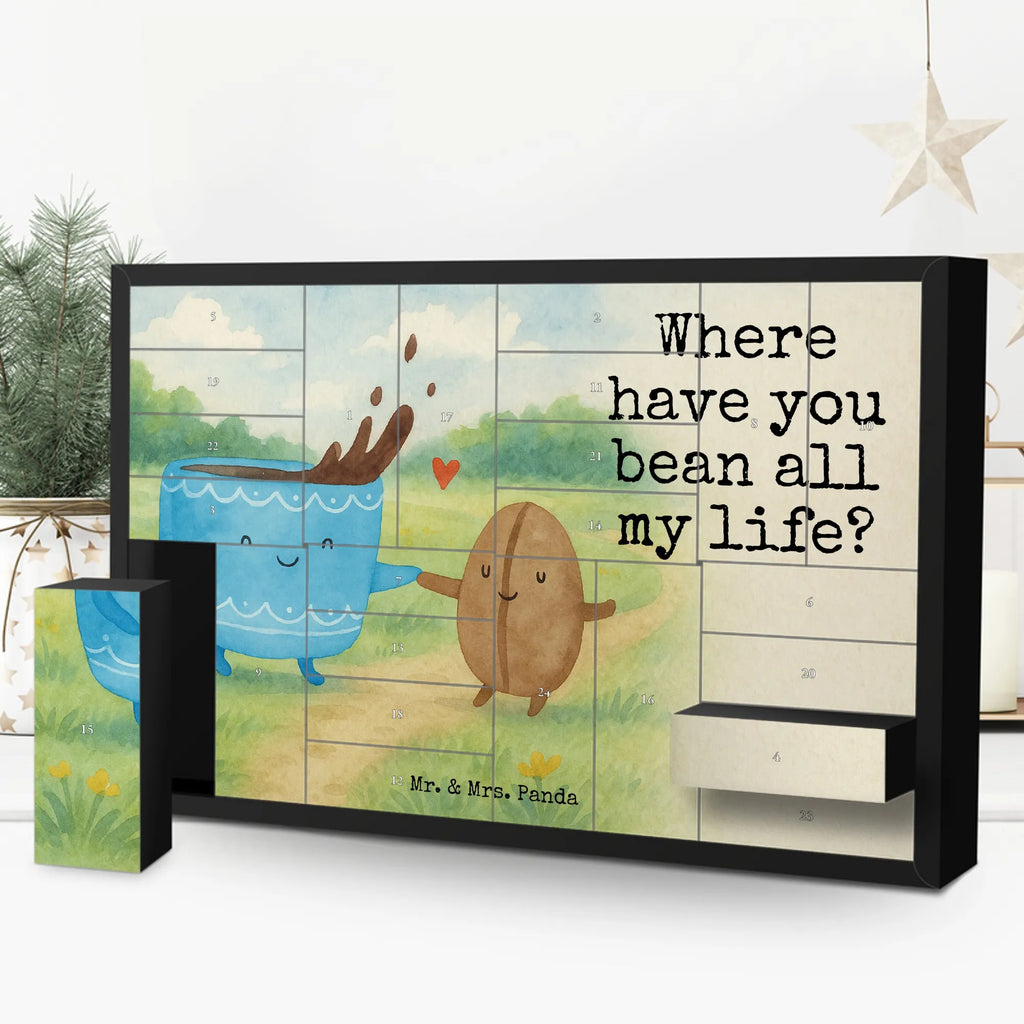 Fillable advent calendar Coffee Bean Design card, gift ideas, gifts, small animals, cute, cute animal motives, hand drawn, funny sayings, good mood, special gifts, animal lover, coffee bean, satisfaction, pleasure