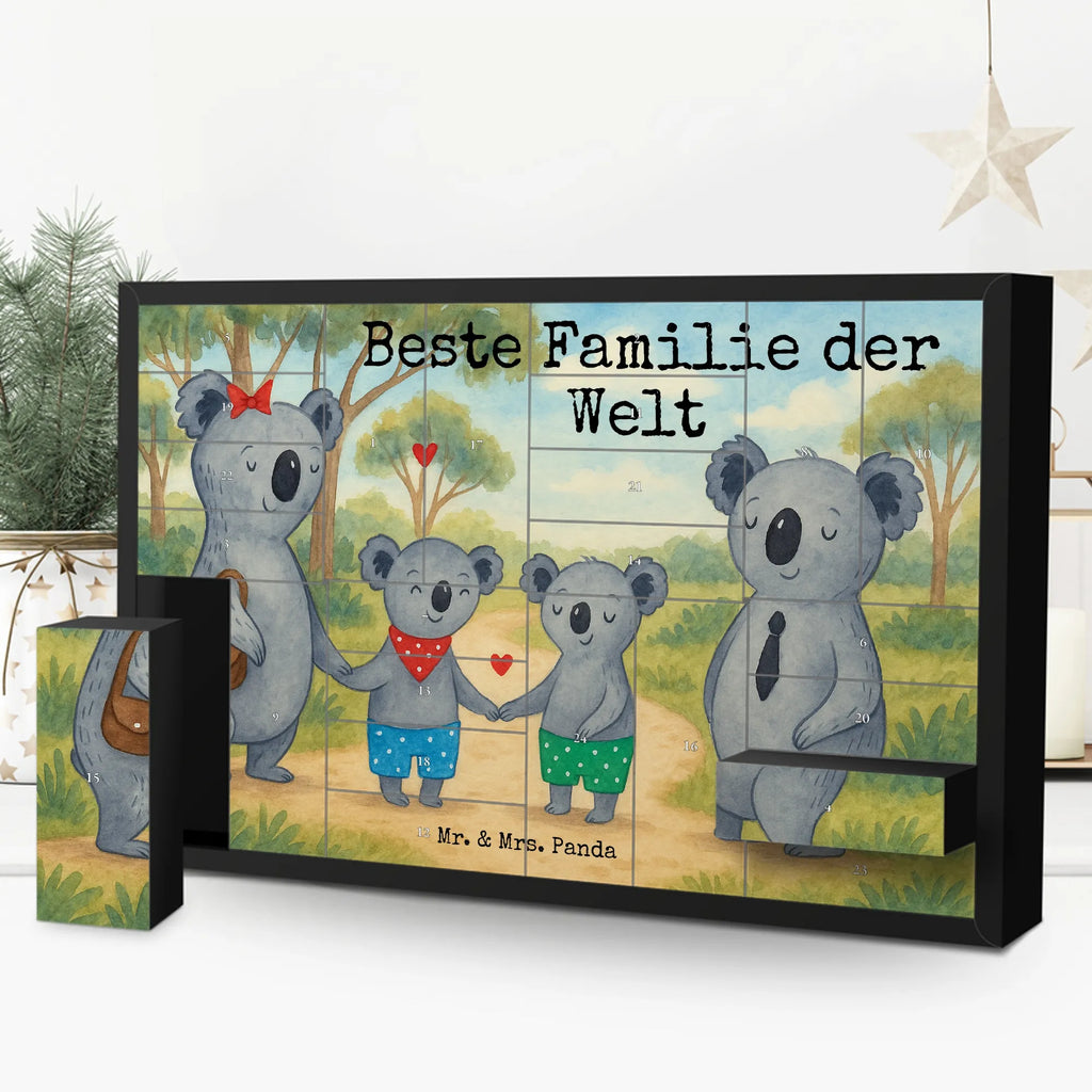 Fillable advent calendar Koala family with two kids Design Father's Day, Mother's Day, favourite family, koala bear, family time, best family, koala family, family life