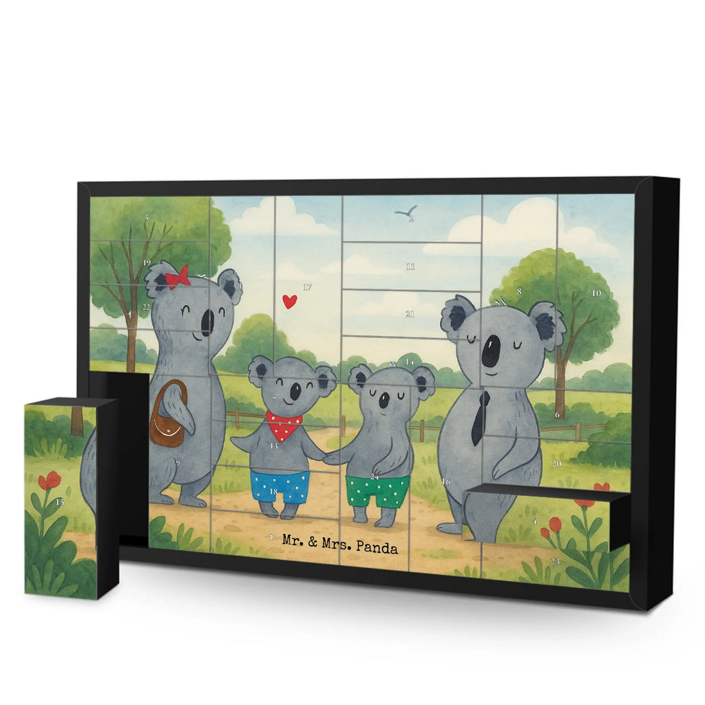 Fillable advent calendar Koala family with two kids Design Father's Day, Mother's Day, favourite family, koala bear, family time, best family, koala family, family life