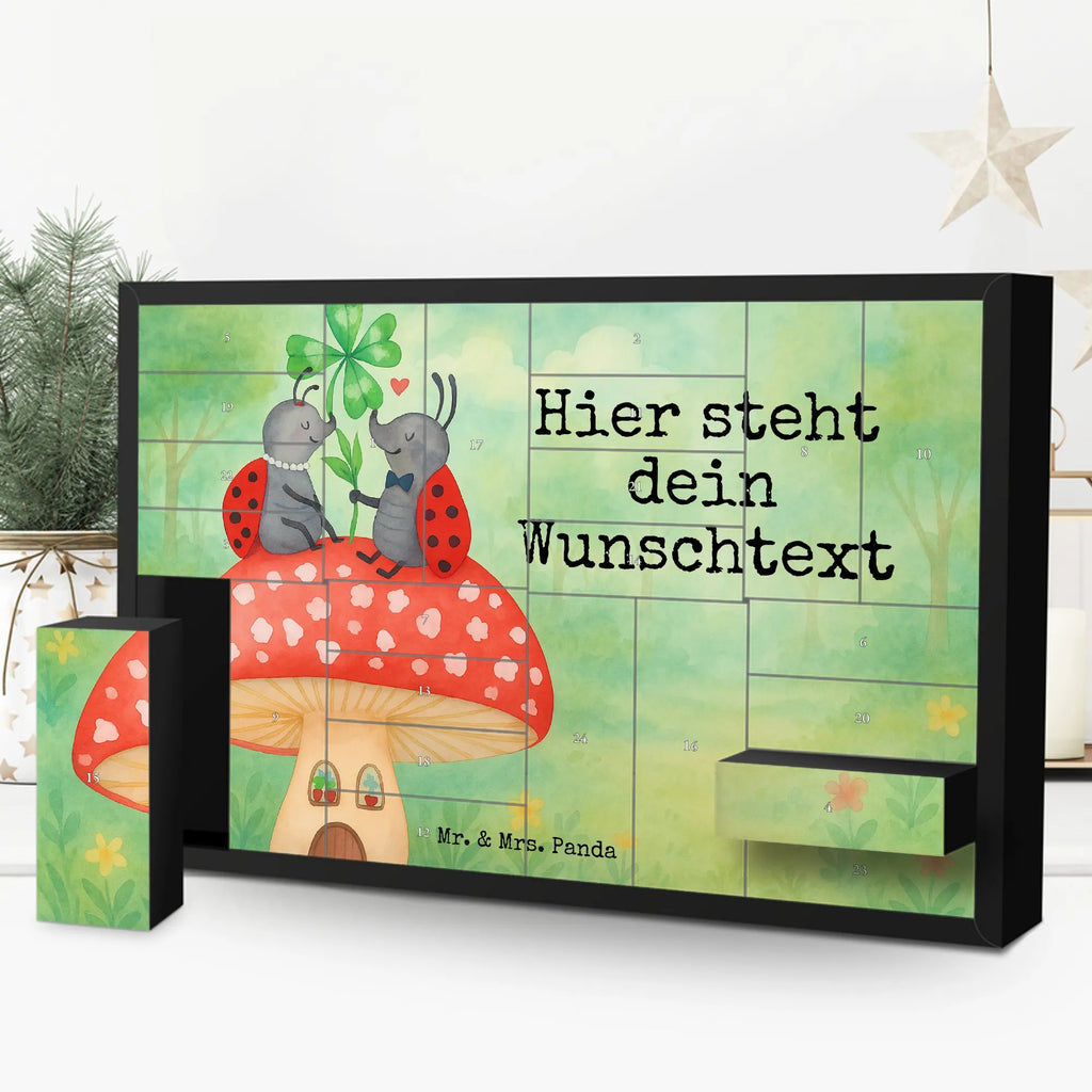 Personalisierter Befüllbarer Adventskalender Marienkäfer Fliegenpilz Design Adventskalender Zum Selbst Befüllen, Befüllbarer Adventskalender, Lustige Sprüche, Tiere, Tiermotive, Gute Laune, Fleigenpilzhaus, Haus, Wohnung, Zuhause, Marienkäfer, Fliegenpilz
