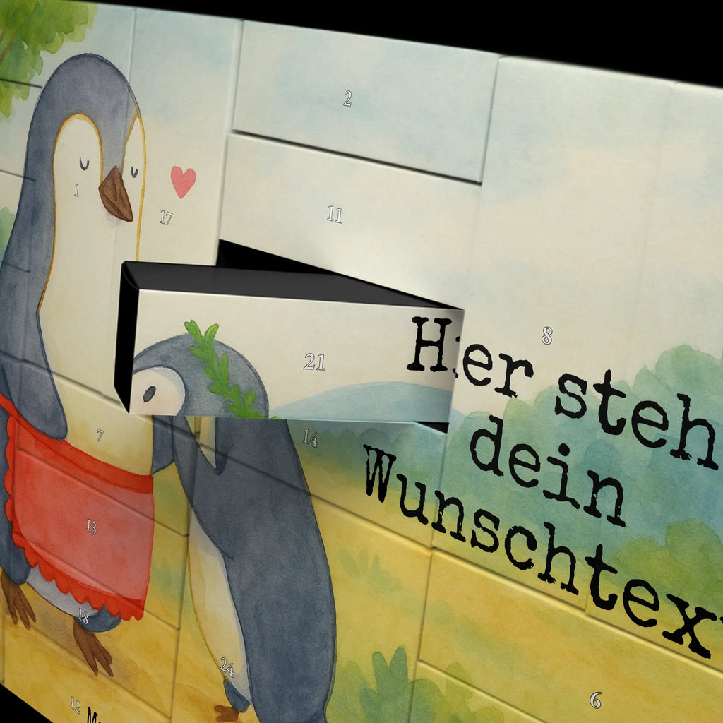Personalisierter Befüllbarer Adventskalender Pinguin mit Kind Design Befüllbarer Adventskalender, Adventskalender Zum Selbst Befüllen, Muttertag, Vatertag, Mama, Papa, Oma, Opa, Familie, Schwester, Bruder, Mutti, Mami, Geschenk, Geburststag, Mutter